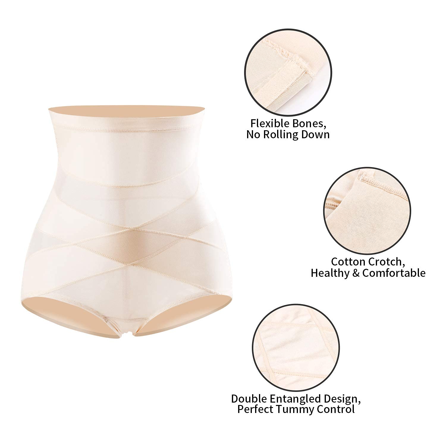 MOVWIN Women's Tummy Control Shapewear - High Waist Body Shaper for Slimming & Posture Support | Perfect for Dresses, Workouts & Everyday Wear