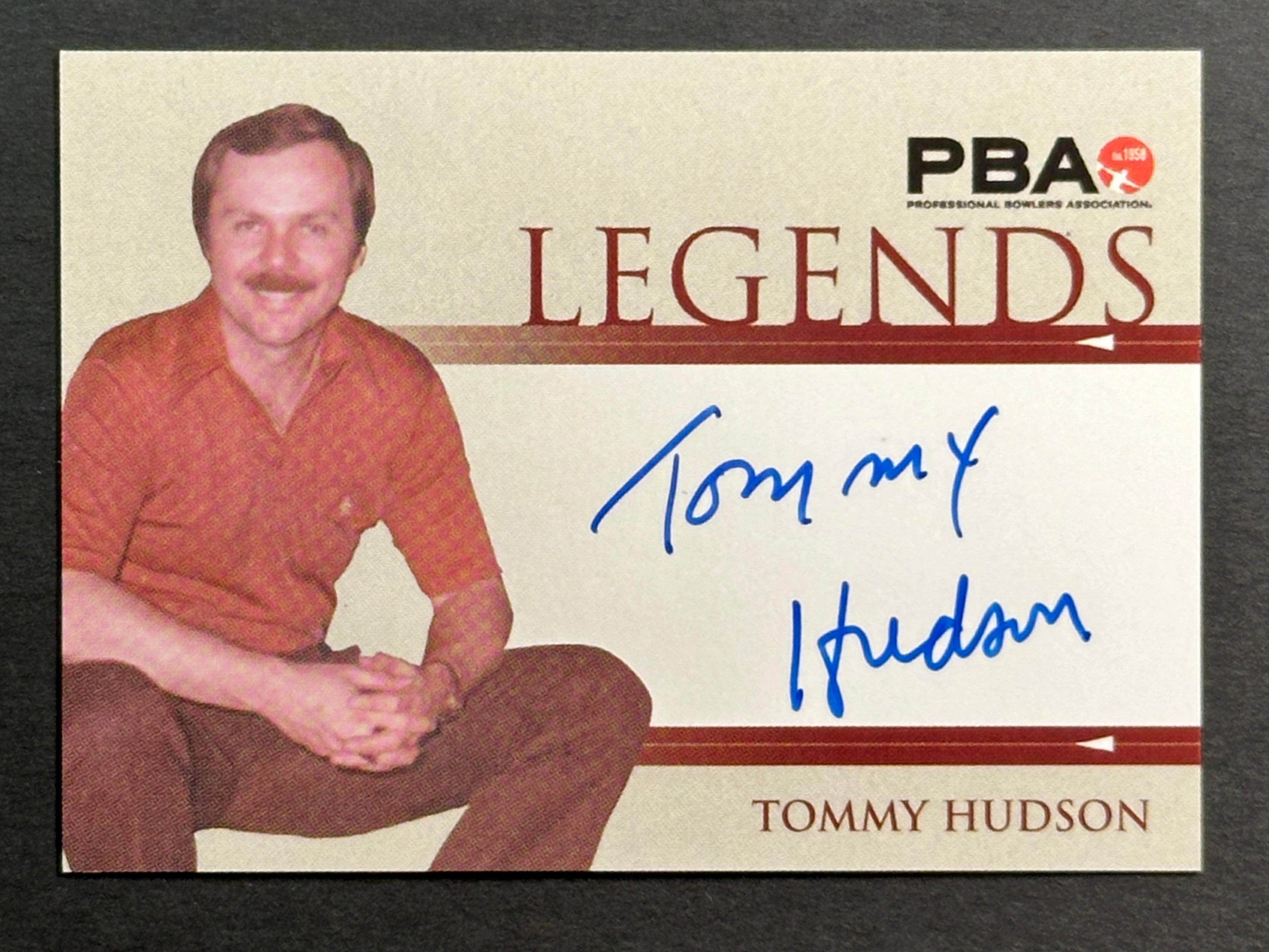 2008 Tommy Hudson PBA Legends Autograph Bowling Card - Rare Collectible for Bowling Fans & Sports Memorabilia Enthusiasts - Perfect for Display, Trading, and Gifts
