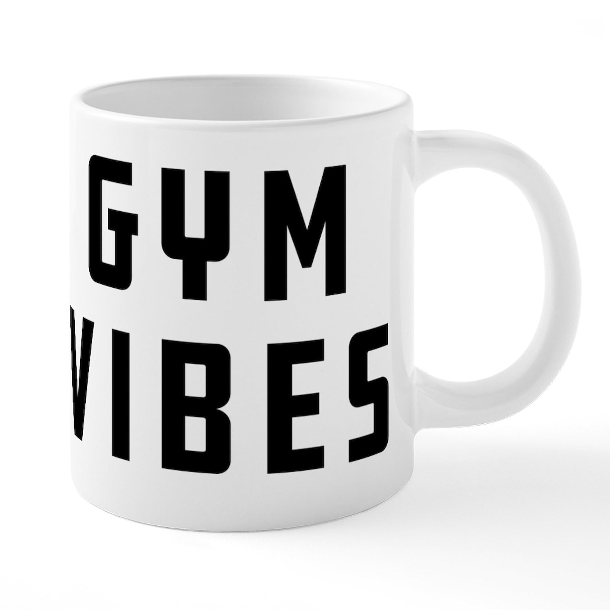 Gym Vibes 20oz Ceramic Coffee Mega Mug - Large Insulated Coffee Cup for Workouts, Office & Home Use - Perfect Gift for Fitness Lovers