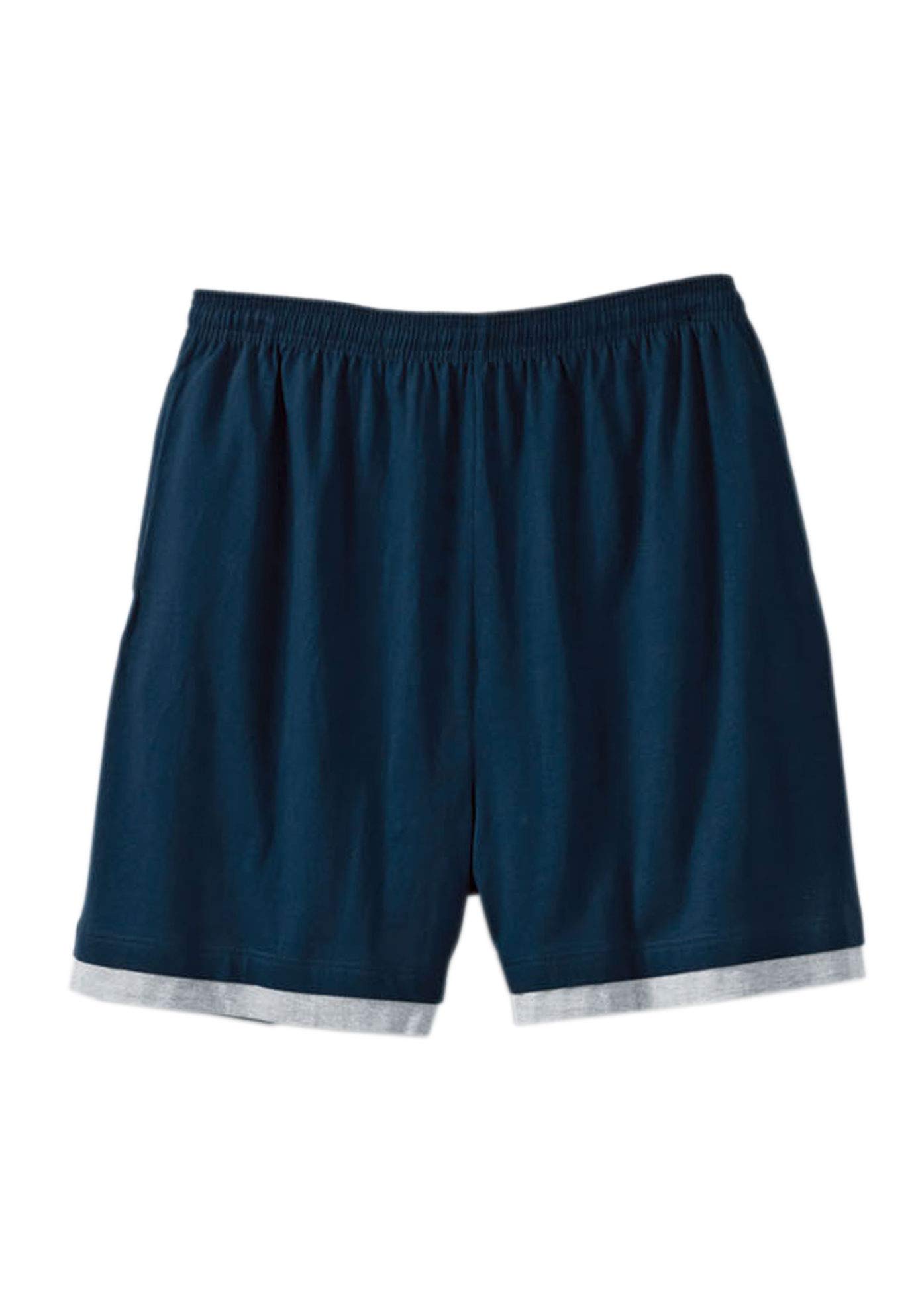KingSize Men's Big & Tall Lightweight Jersey Shorts - Comfortable Hang-Down Design for Casual Wear, Lounge & Summer Activities