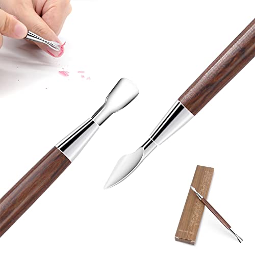 Premium Wooden Handle Cuticle Pusher & Nail Cleaner - Professional Manicure Tool for Precise Nail Care & Grooming - Perfect for Home Salon, DIY Nail Art & Spa Treatments