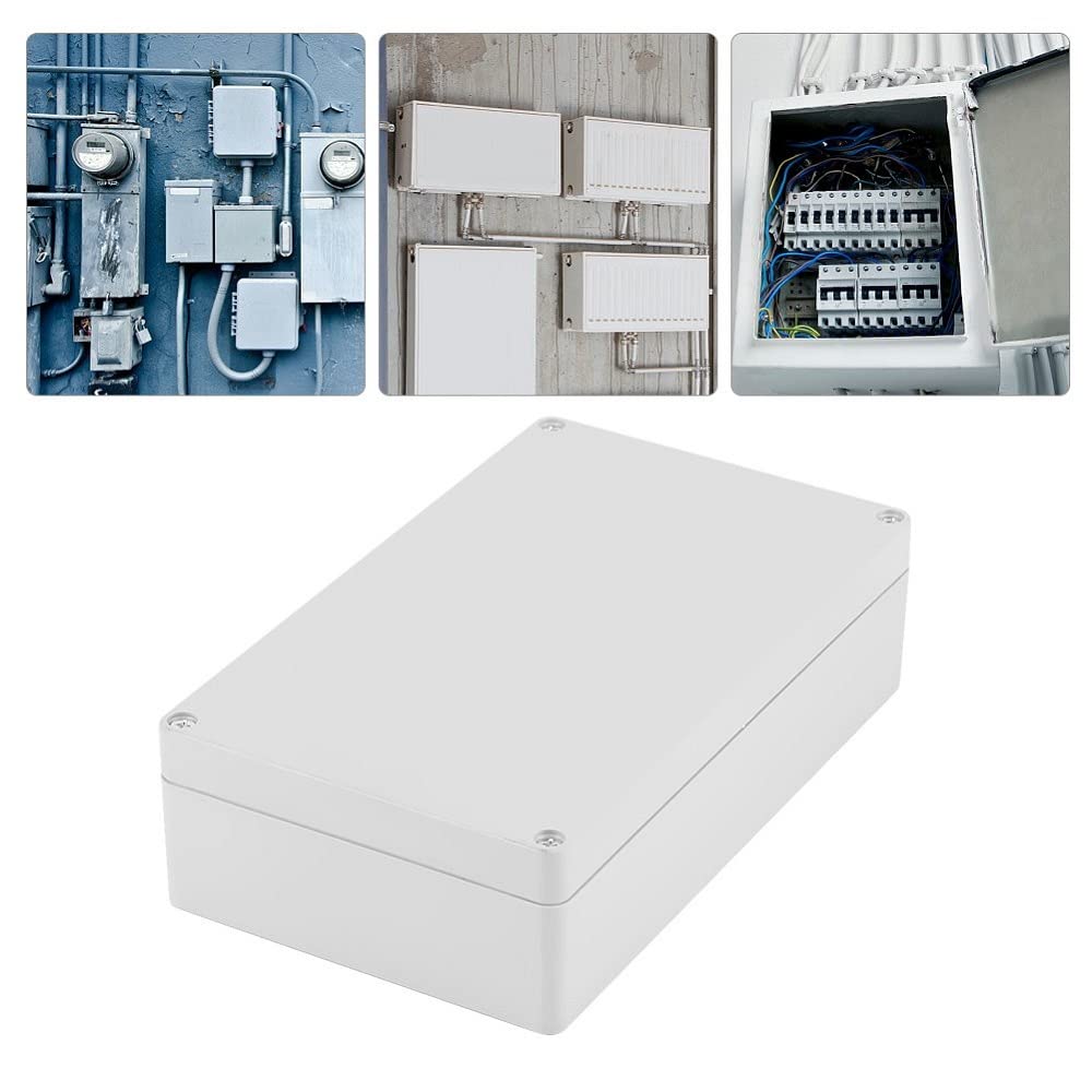 12Pcs ABS Plastic Electronic Junction Box - 48 x 27 x 14mm Waterproof Project Enclosure for Circuit Boards, DIY Electronics & Electrical Wiring (White) - Perfect for Home, Office & Industrial Use