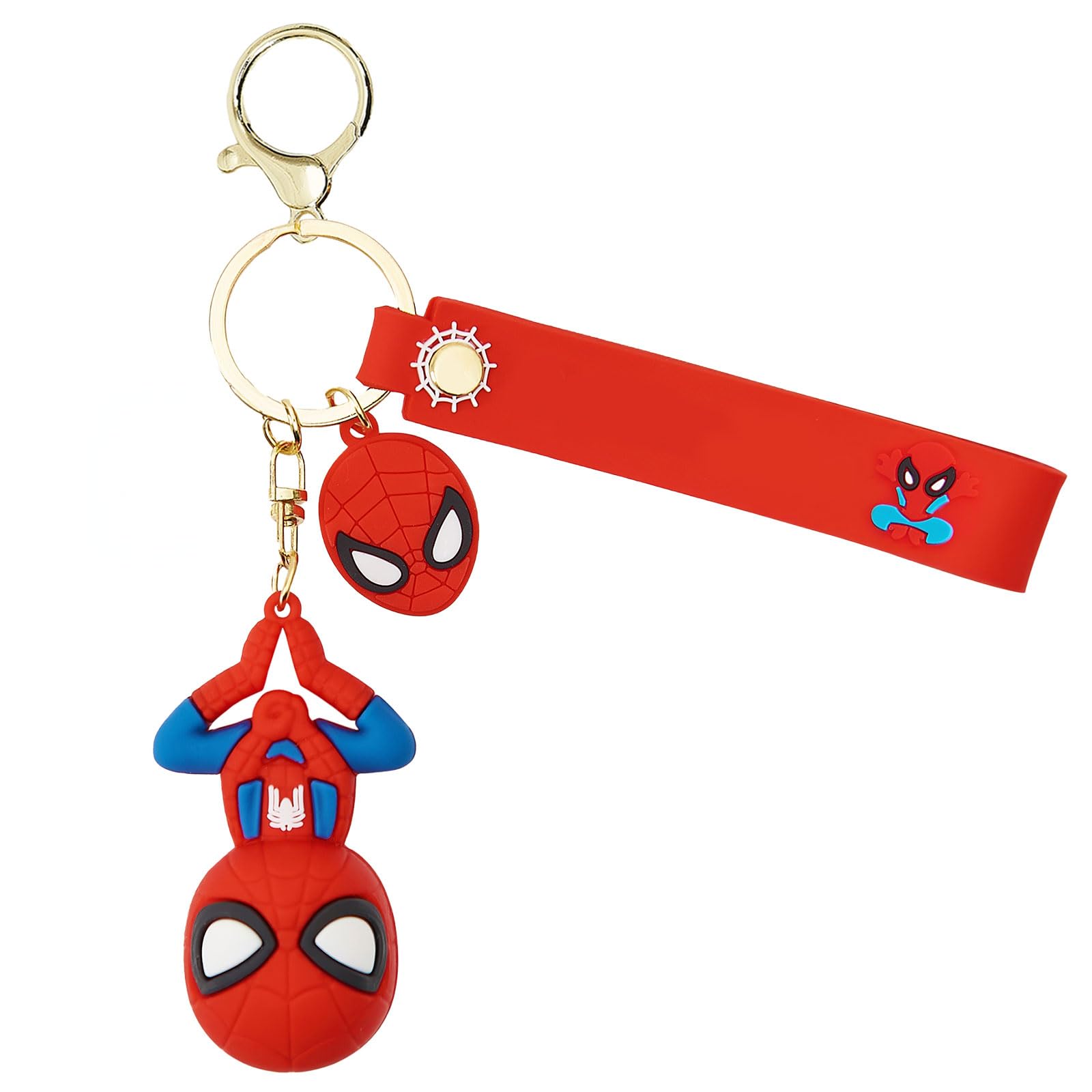 Cute Cartoon Keychain for Kids - Durable Keyring Accessories for Girls & Boys, Car Charms, Backpack Decor, Wristlet Key Holder - Perfect for School, Travel, Gifts & Everyday Use