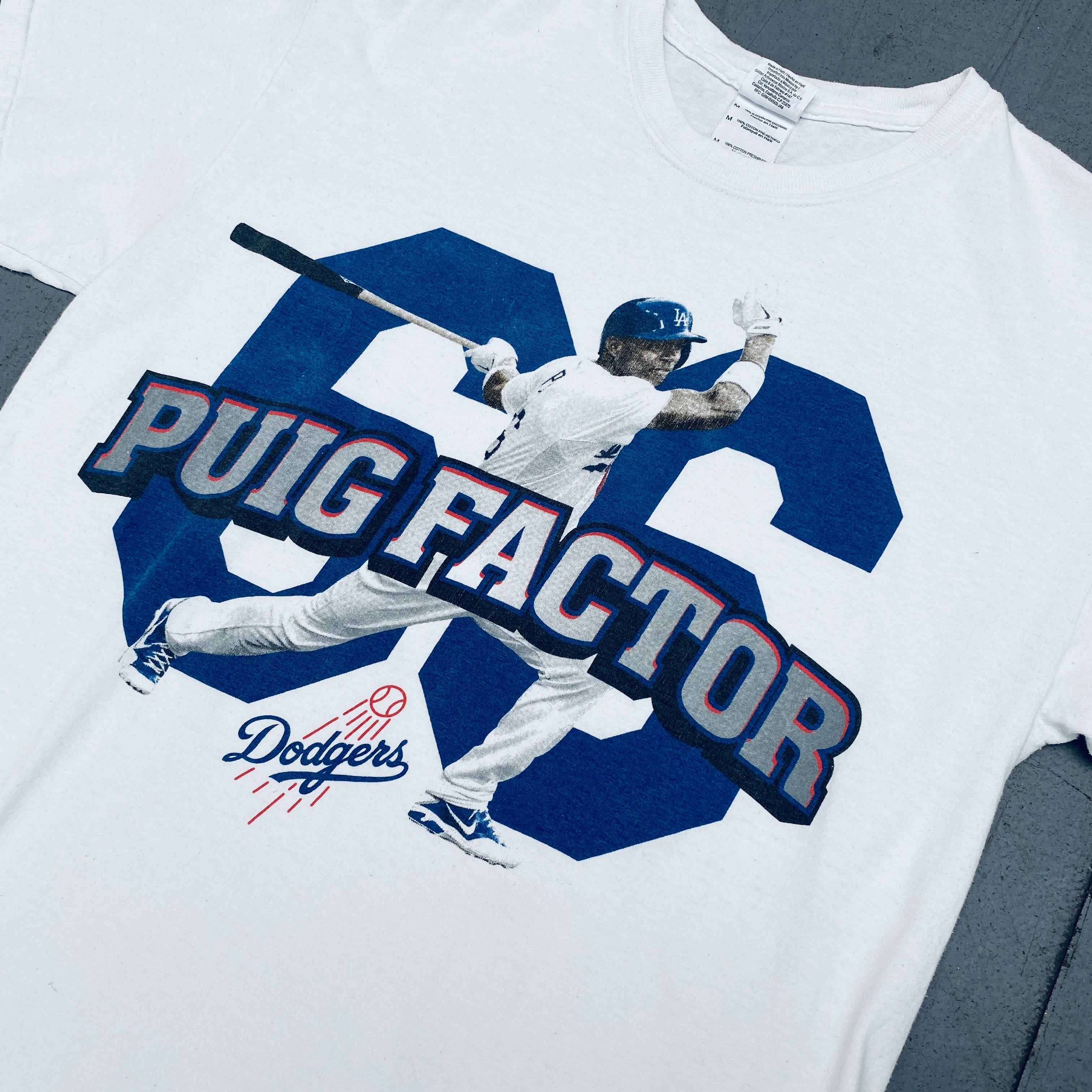 Los Angeles Dodgers Yasiel Puig Puig Factor T-Shirt for Men - Officially Licensed MLB Baseball Fan Apparel - Perfect for Game Day, Sports Events & Casual Wear
