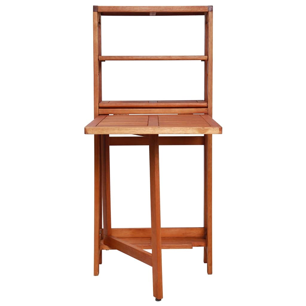 3-Piece Folding Bistro Set - Solid Acacia Wood Patio Furniture with Table & Chairs | Foldable Outdoor Dining Set for Garden, Balcony & Small Spaces
