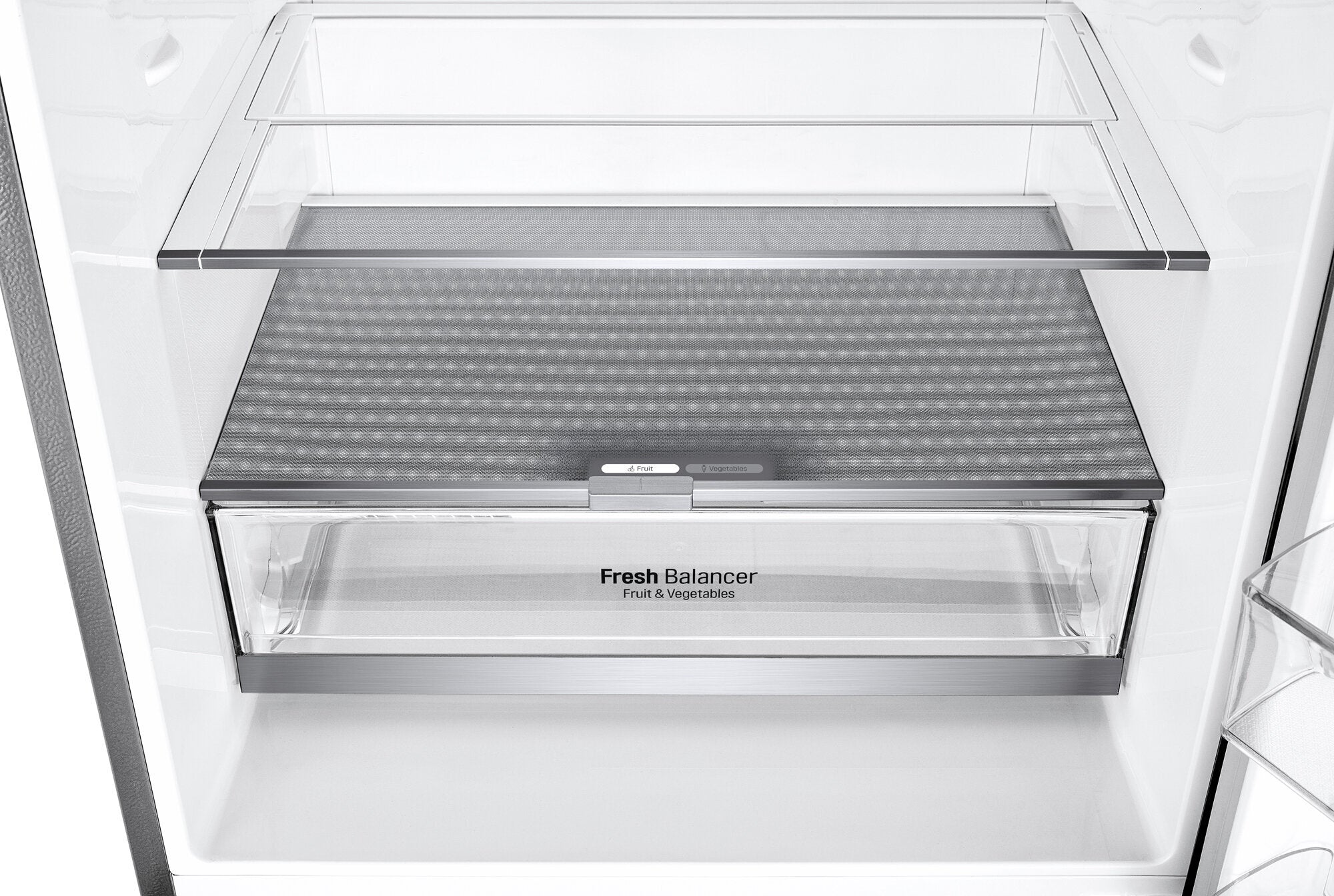 LG 420L Bottom Mount Refrigerator with Freezer - Stainless Steel GB-455PL - Energy Efficient French Door Fridge for Modern Kitchen & Home Use