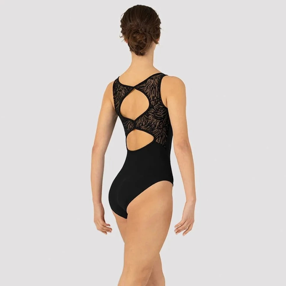 Bloch Women's Black Aurora Tank Leotard - Dance Gymnastics Ballet Leotard for Women & Girls - Perfect for Dance Class, Performance & Practice
