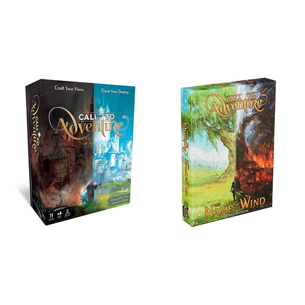 Brotherwise Games Call to Adventure & Call to Adventure: Name of The Wind - Epic Fantasy Board Game for Storytelling & Roleplaying - Perfect for Game Nights & Fantasy Lovers