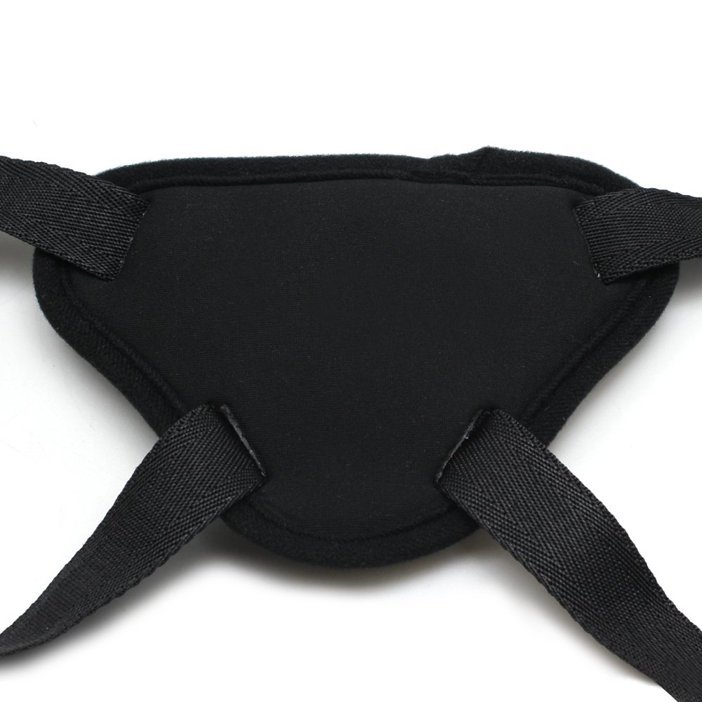 SMspade Adjustable Strap-On Harness with Multiple O-Rings - Large Universal Dildo Harness for Couples & Solo Play - Perfect for BDSM, Roleplay & LGBTQ+ Sex Toys (Black)