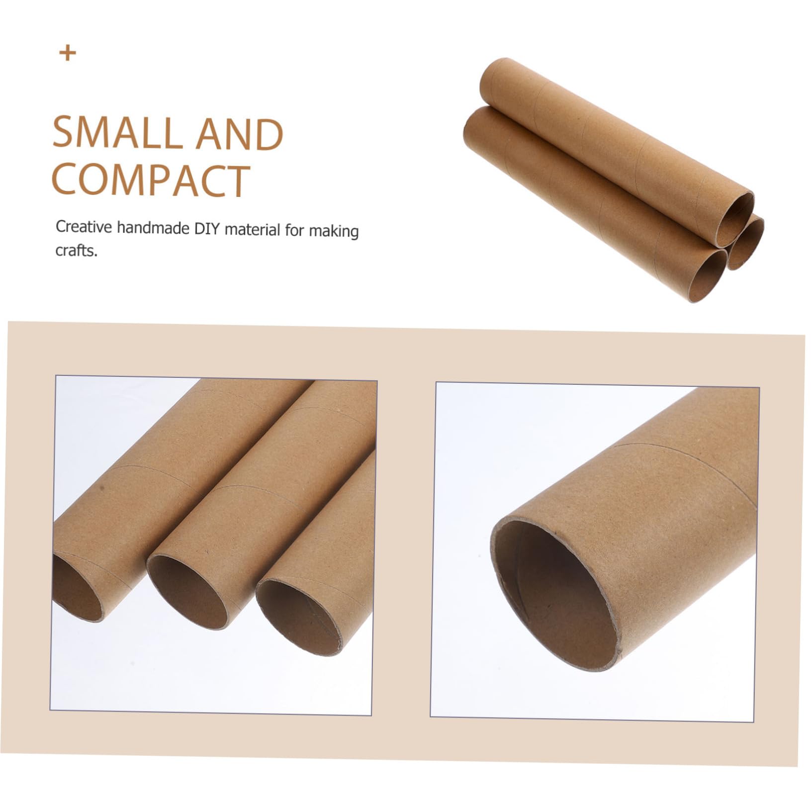 ULDIGI 3 Pack Cardboard Tubes for DIY Crafts - Round Paper Rolls for Art Projects, Scrapbooking & School Supplies - Perfect for Gift Wrapping, Home Decor & Kids Activities