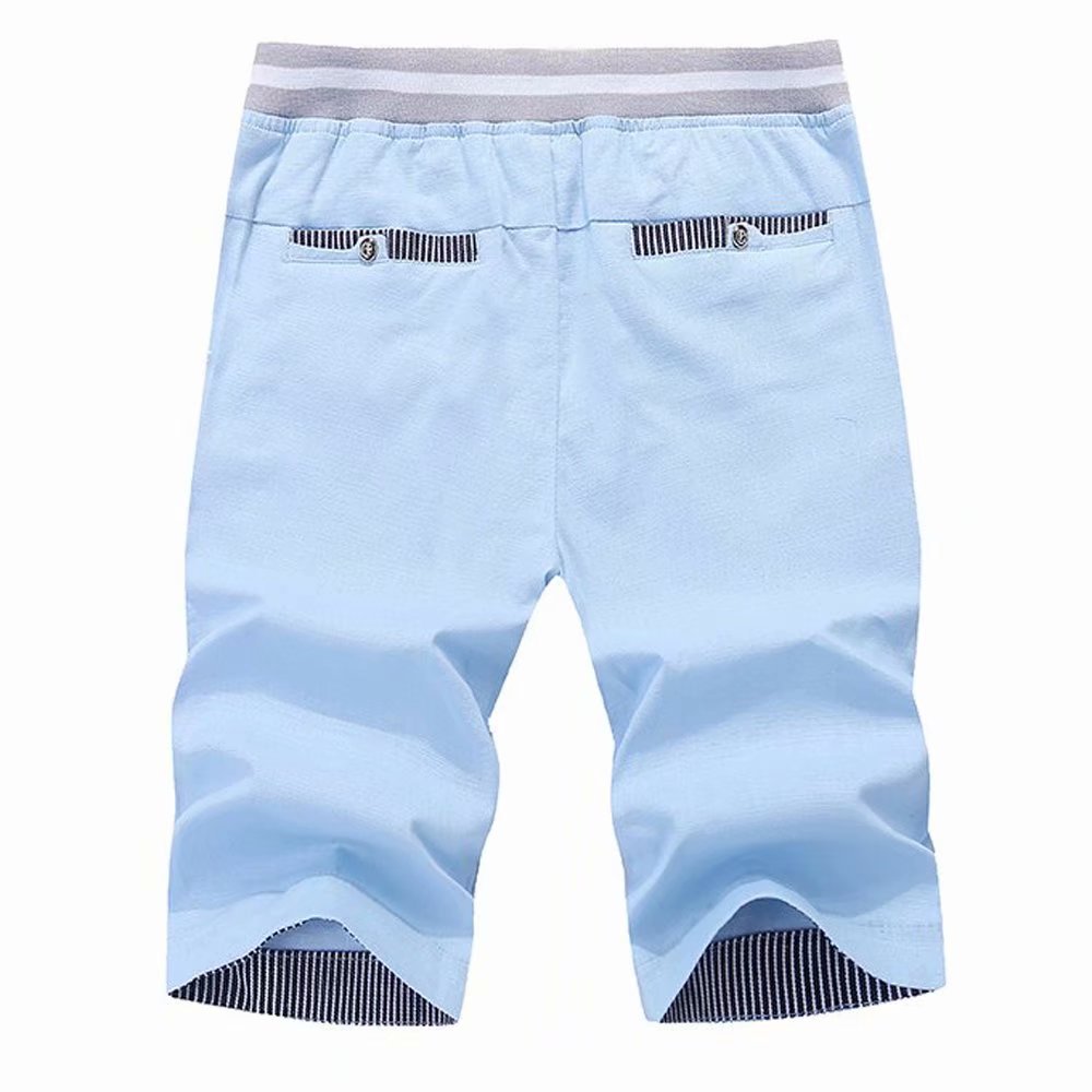 STICKON Men's Casual Classic Fit Drawstring Shorts - Elastic Waist Summer Beach Shorts with Pockets | Perfect for Swimming, Vacation & Outdoor Activities