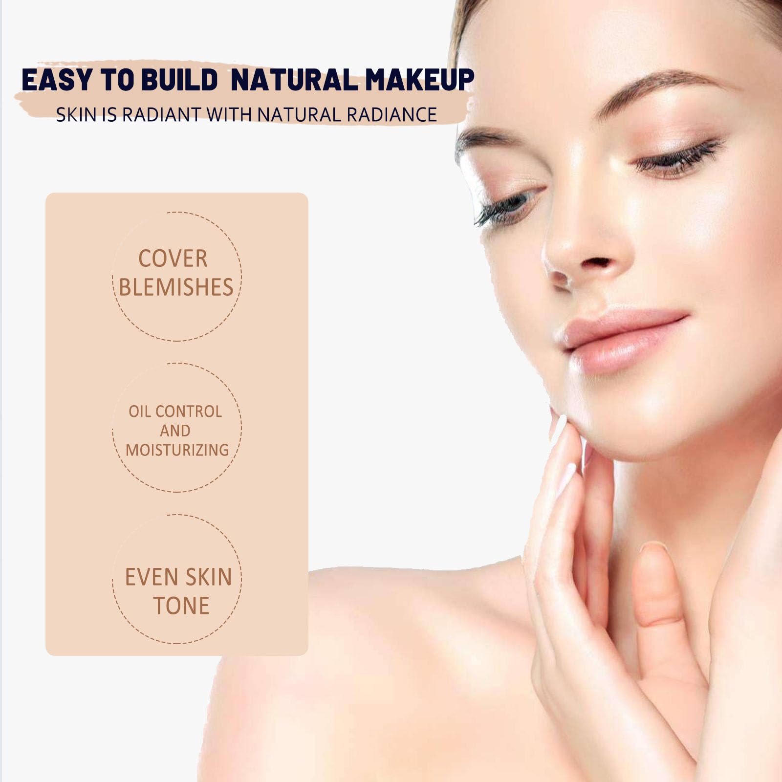 Perbella CC Cream for Mature Skin - Self Adjusting, Tone Correcting Foundation with SPF - Anti-Aging & Hydrating Makeup for Older Women (Natural Shade) | Perfect for Daily Wear, Special Occasions & Flawless Coverage