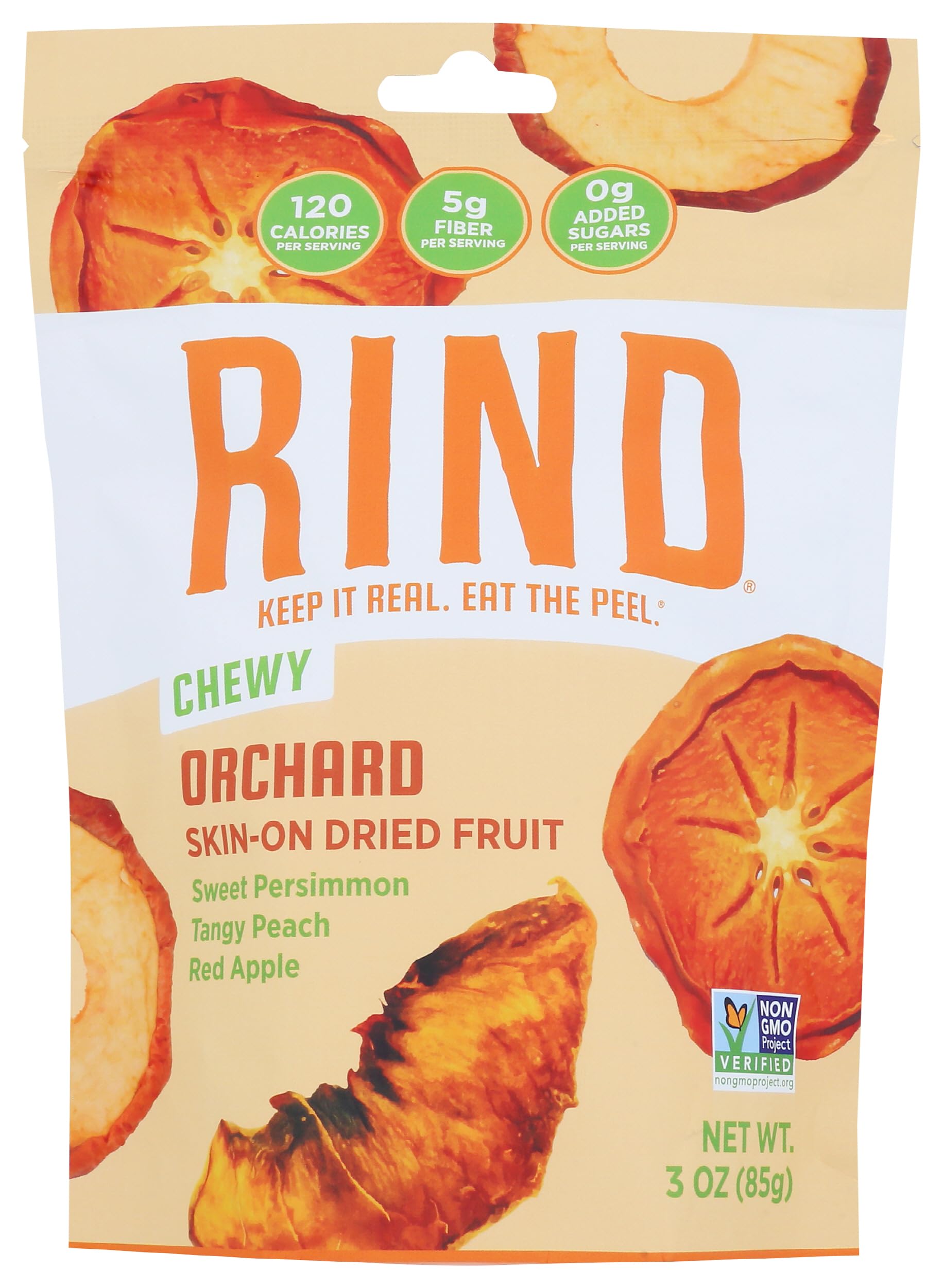 RIND Orchard Blend Dried Fruit Snacks - 3oz Pack | Healthy Natural Dried Fruits Mix with Skin On | Perfect for Lunchboxes, Hiking & On-the-Go Snacking
