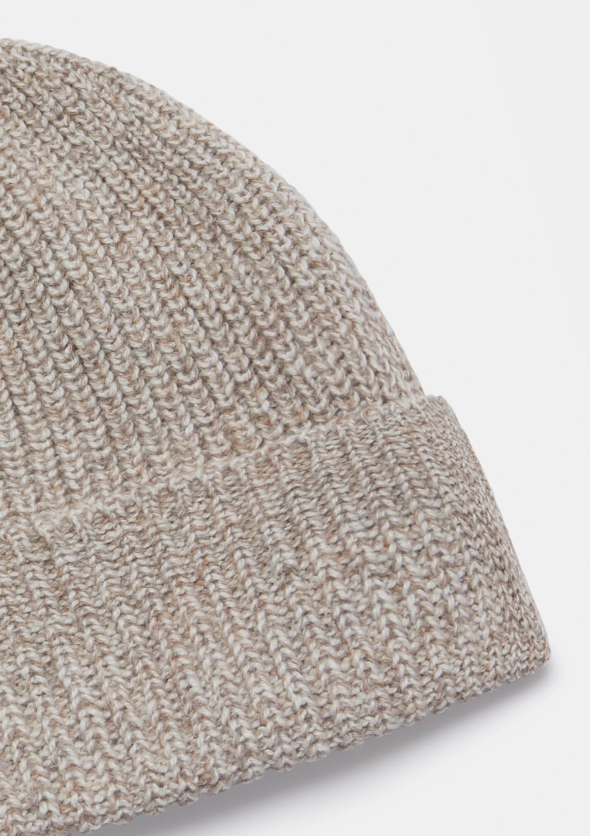 Soft Cream Melange Beanie Hat - Warm Winter Knit Cap for Men & Women - Perfect for Skiing, Snowboarding & Cold Weather Activities