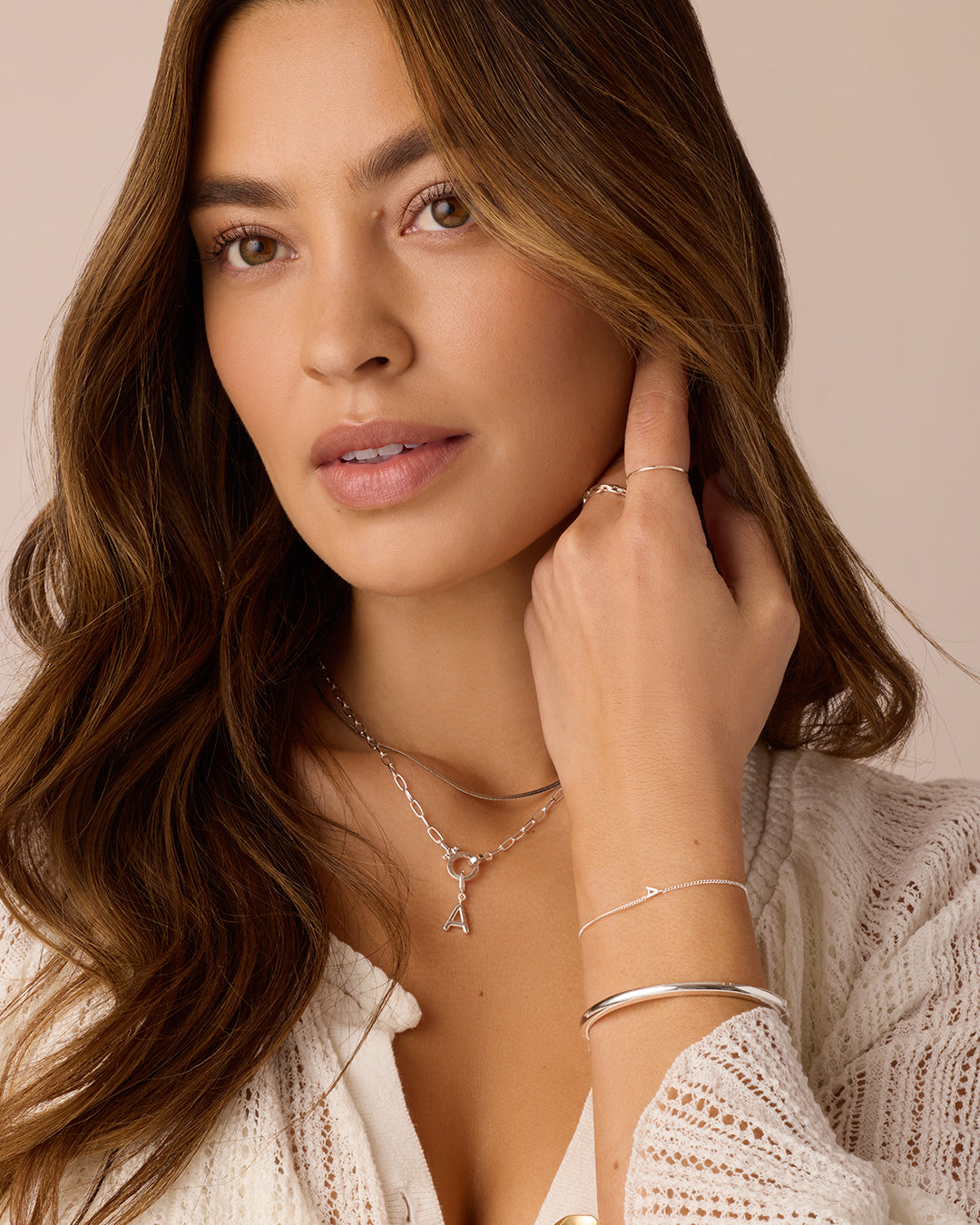 Alphabet Helium Parker Charm - Stylish Initial Letter Pendant Necklace for Women, Perfect for Gifts, Birthdays & Everyday Wear