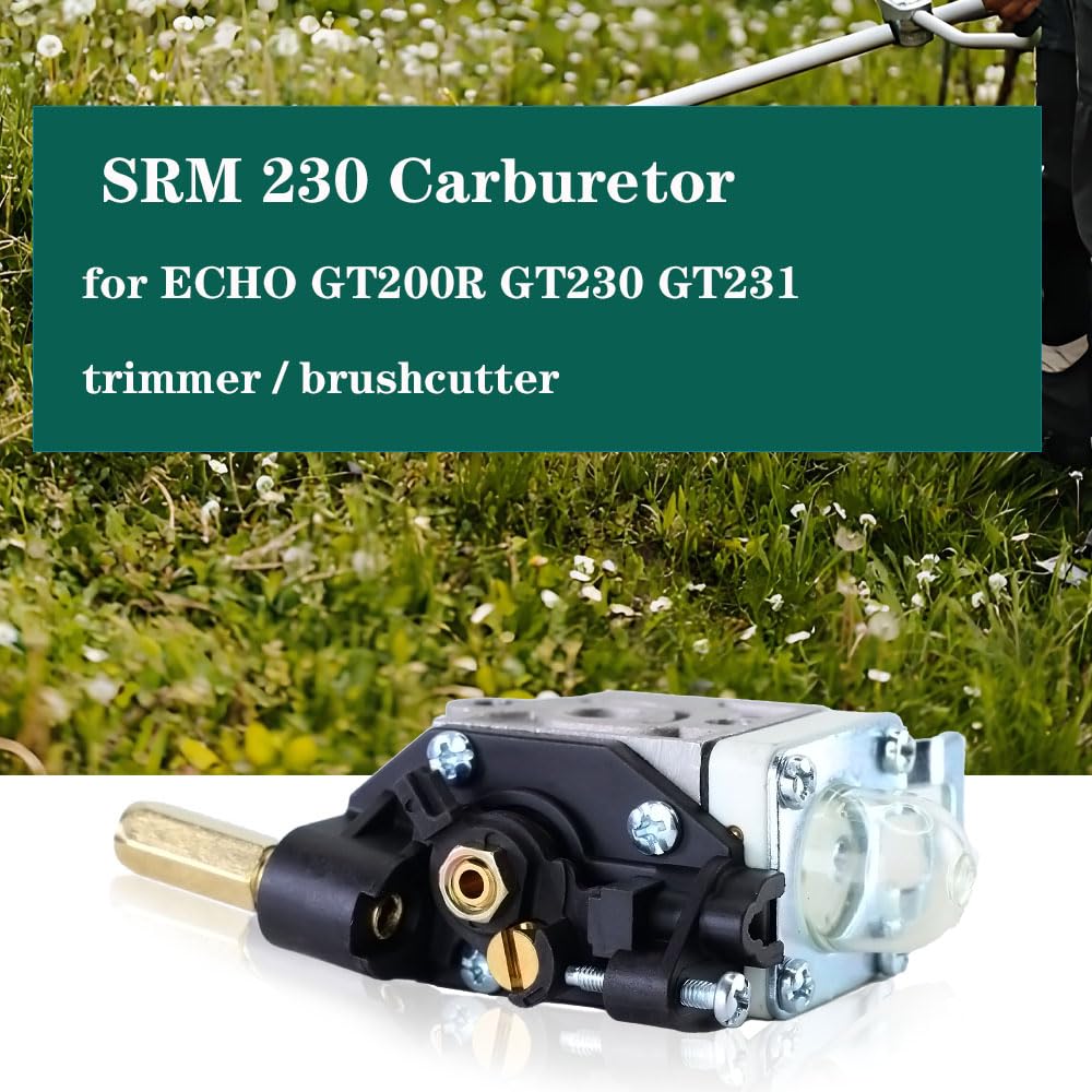 Echo SRM210 Carburetor Replacement Kit - Compatible with SRM211, SRM230, SRM231, SRM231U, HC150, HC151, PE230, PPF210, PPF211, SHC212 String Trimmer & Weedeater - Perfect for Lawn Maintenance & Landscaping Equipment Repair