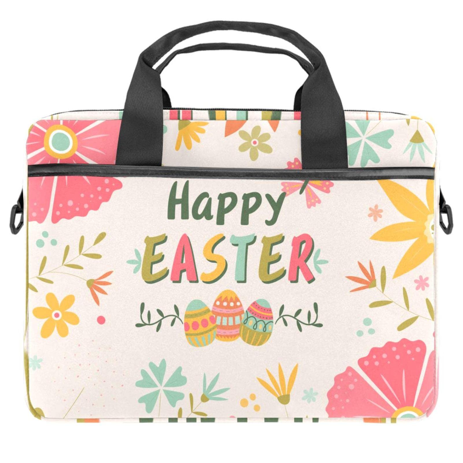 Stylish Floral Laptop Messenger Bag for Women & Men - Durable 14 Inch Shoulder Bag with Padded Compartment | Perfect for Work, School & Travel