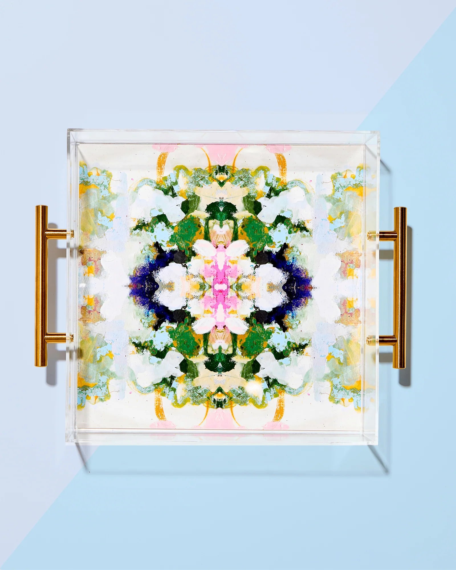 Large Acrylic Serving Tray - Durable & Stylish for Dining, Entertaining, and Home Decor | Perfect for Parties, Breakfast in Bed, and Display