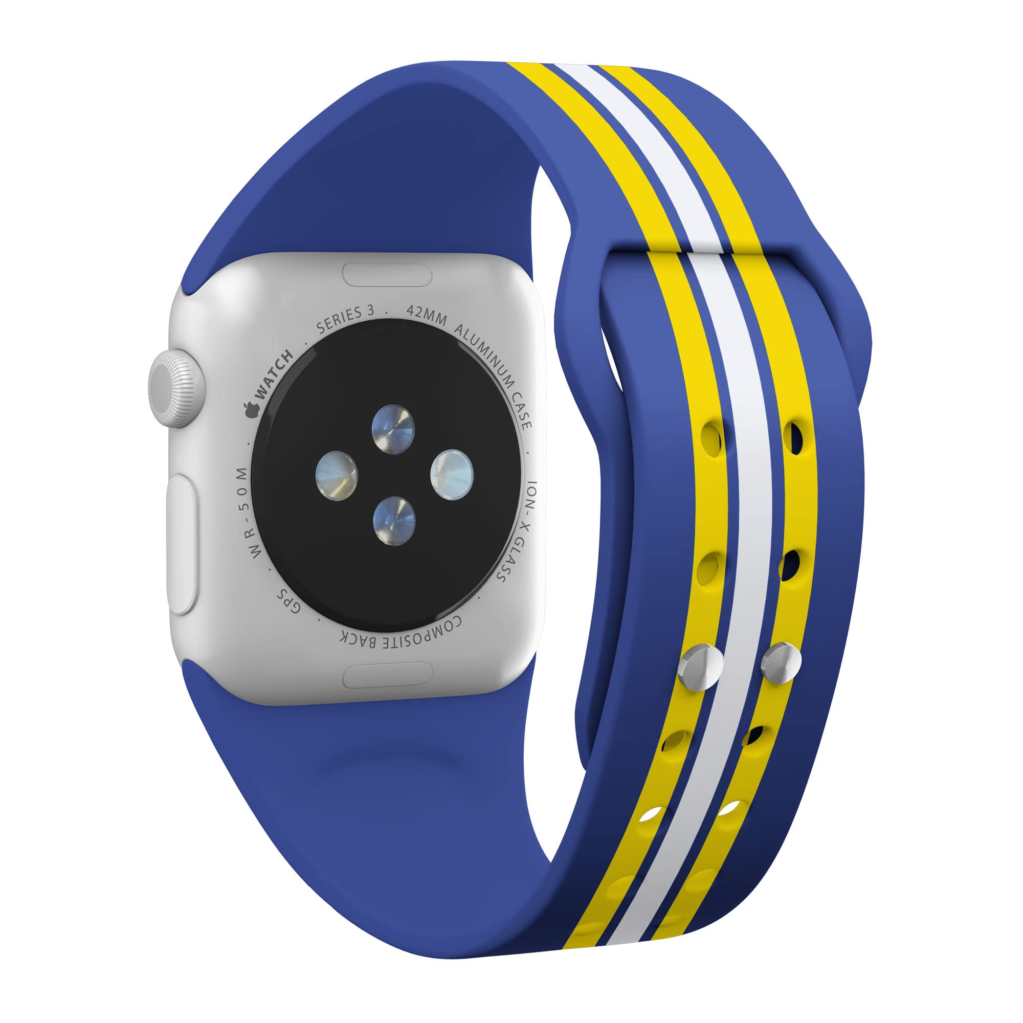 Los Angeles Rams HD Game Time Watch Band for Apple Watch - Durable & Stylish Sports Accessory for NFL Fans, Game Day & Everyday Wear
