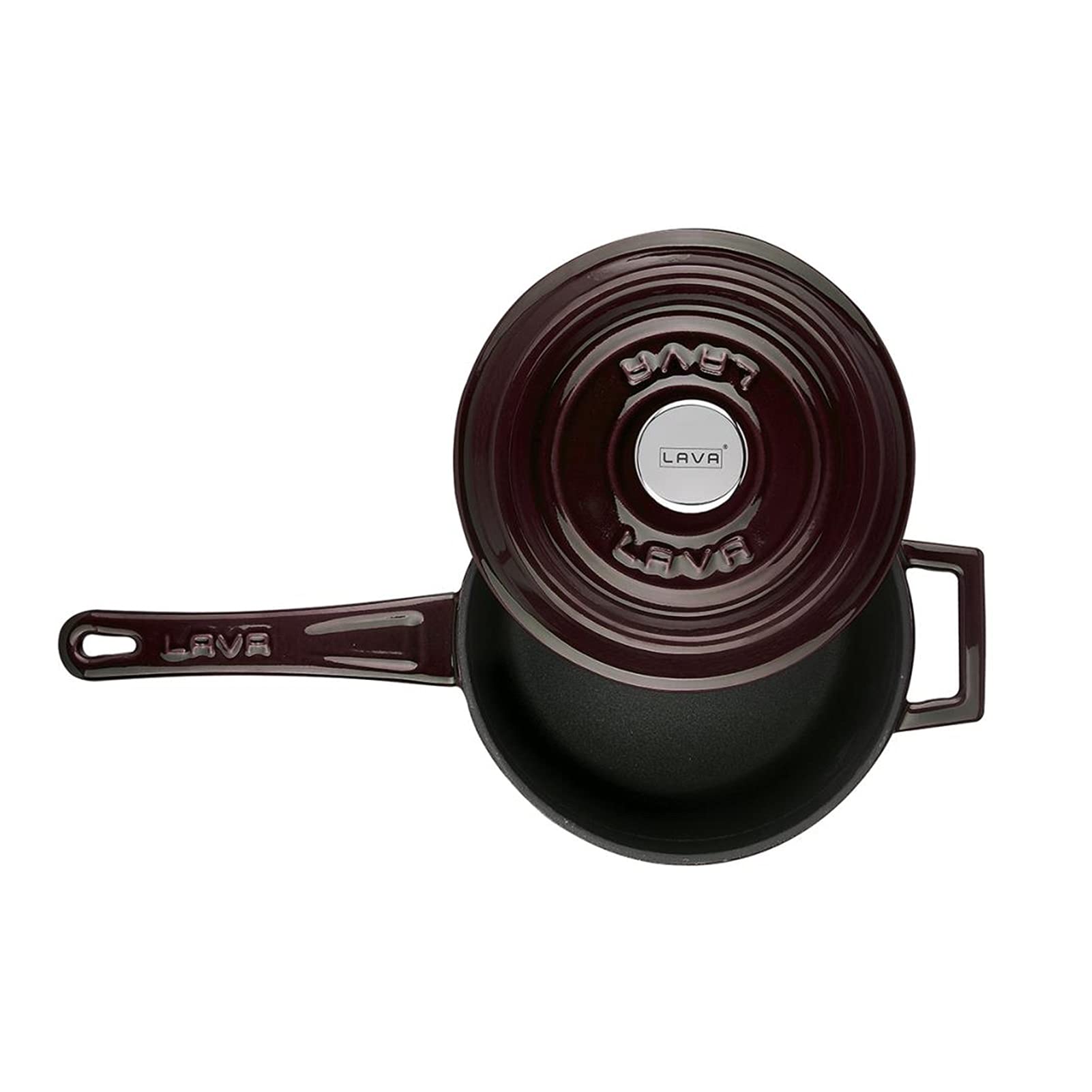 Premium Cast Iron Saucepan - Round Frying Pan & Omelette Pan for Home Kitchen | Durable Cookware for Stovetop Cooking, Camping & Outdoor Use