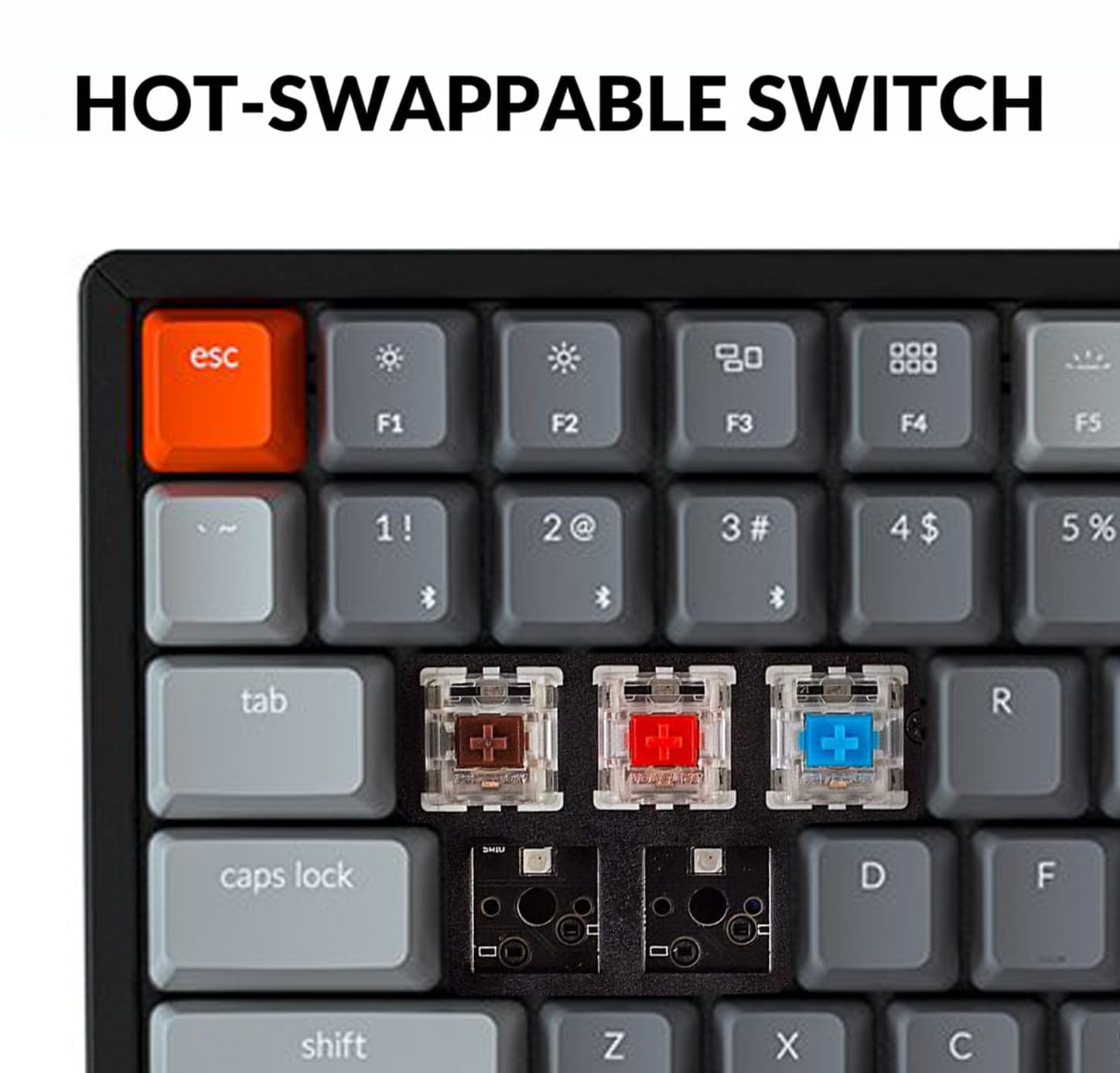 Keychron K4 Bluetooth Wireless Mechanical Keyboard with RGB Backlit, Hot-Swappable 100 Keys, USB Wired for Mac & Windows - Aluminum Frame, Gateron Brown Switch | Perfect for Gaming, Coding & Office Work