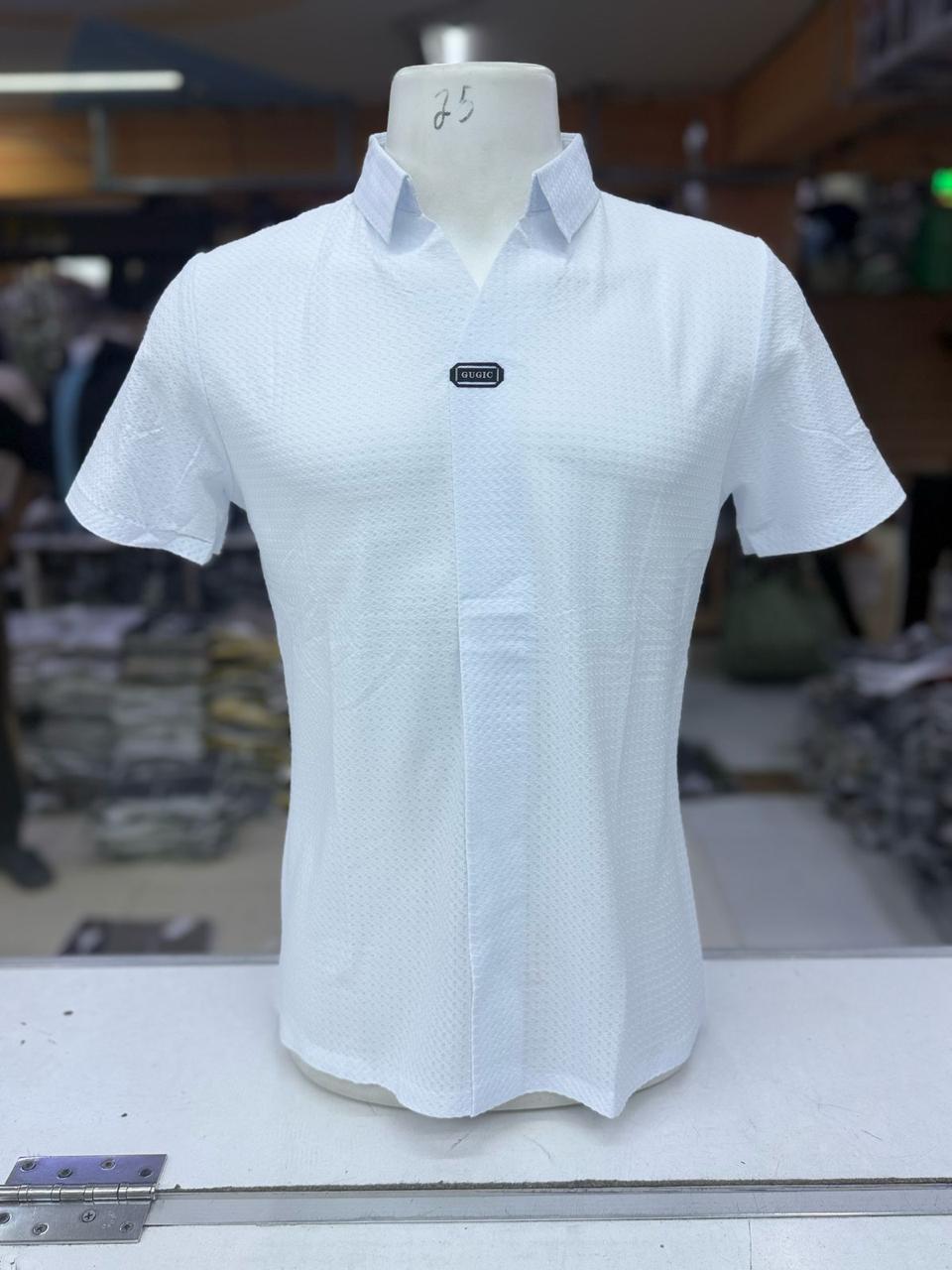 Men's Short Sleeve V-Neck Polo Shirt - Breathable Cotton Casual Tee for Summer | Perfect for Golf, Office & Outdoor Activities