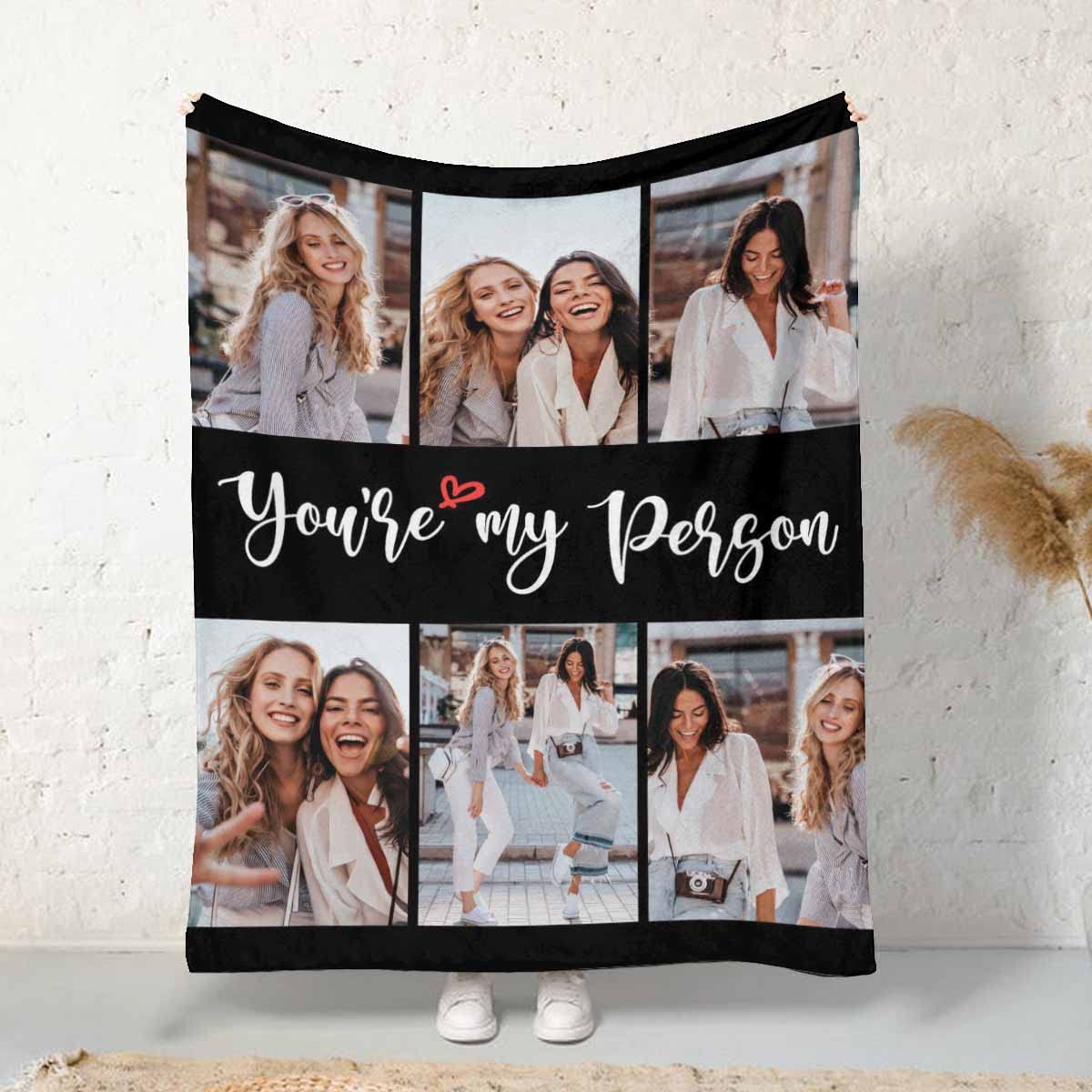 MyPupSocks Personalized Blanket - Best Friend Birthday Gift for Women, Long Distance Friendship Throw Blanket for Her, Sister & BFF (40x50 inches) - Cozy Gift for Christmas, Anniversary & Home Decor