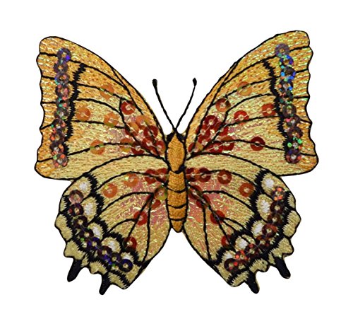 Orange Sequin Butterfly