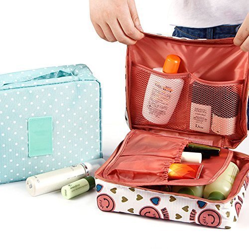 DARKSTICK™ Waterproof Makeup Bag for Women - Travel Cosmetic Organizer Case with Washable Pouch, Portable Storage for Toiletries & Cosmetics | Perfect for Travel, Gym, and Daily Use