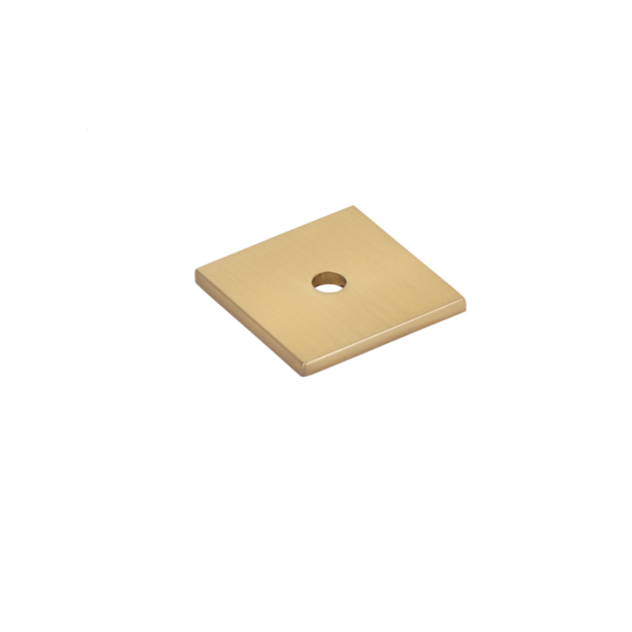 Champagne Bronze Cabinet Knob Backplate 1 1/4 Inch - Decorative Hardware for Kitchen Cabinets, Dressers & Furniture DIY Projects