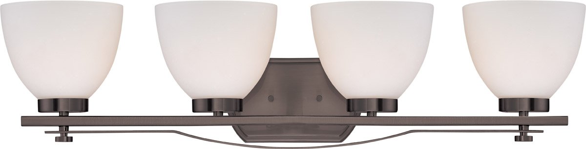 33 Inch Bathroom Vanity Light Fixture - 4 Lights with Hazel Bronze Finish, Metal Medium Base, 400W - Perfect for Modern Bathrooms, Powder Rooms & Dressing Areas