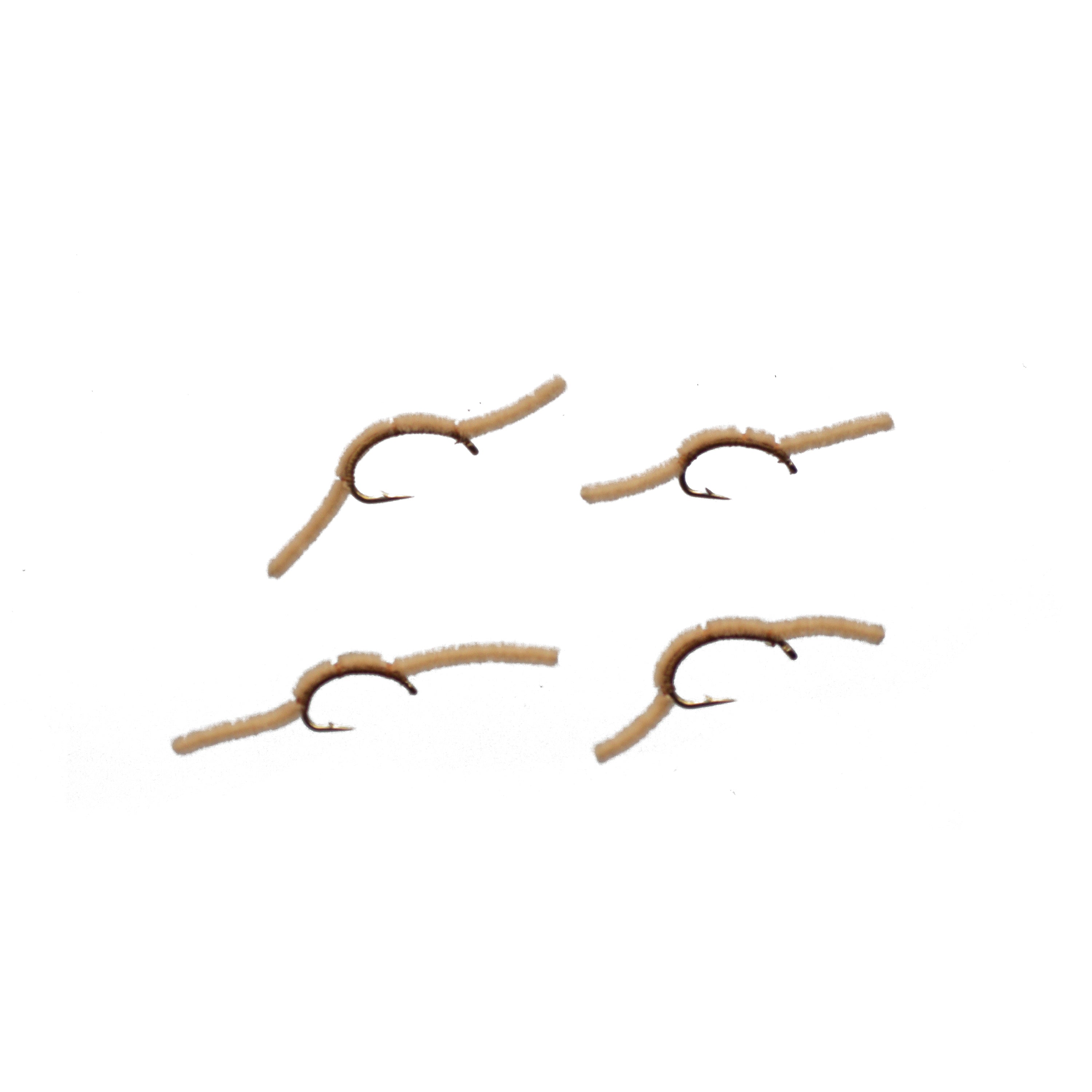 Tan San Juan Worm - Premium Soft Plastic Fishing Bait for Bass, Trout & Panfish - Ideal for Freshwater & Saltwater Fishing