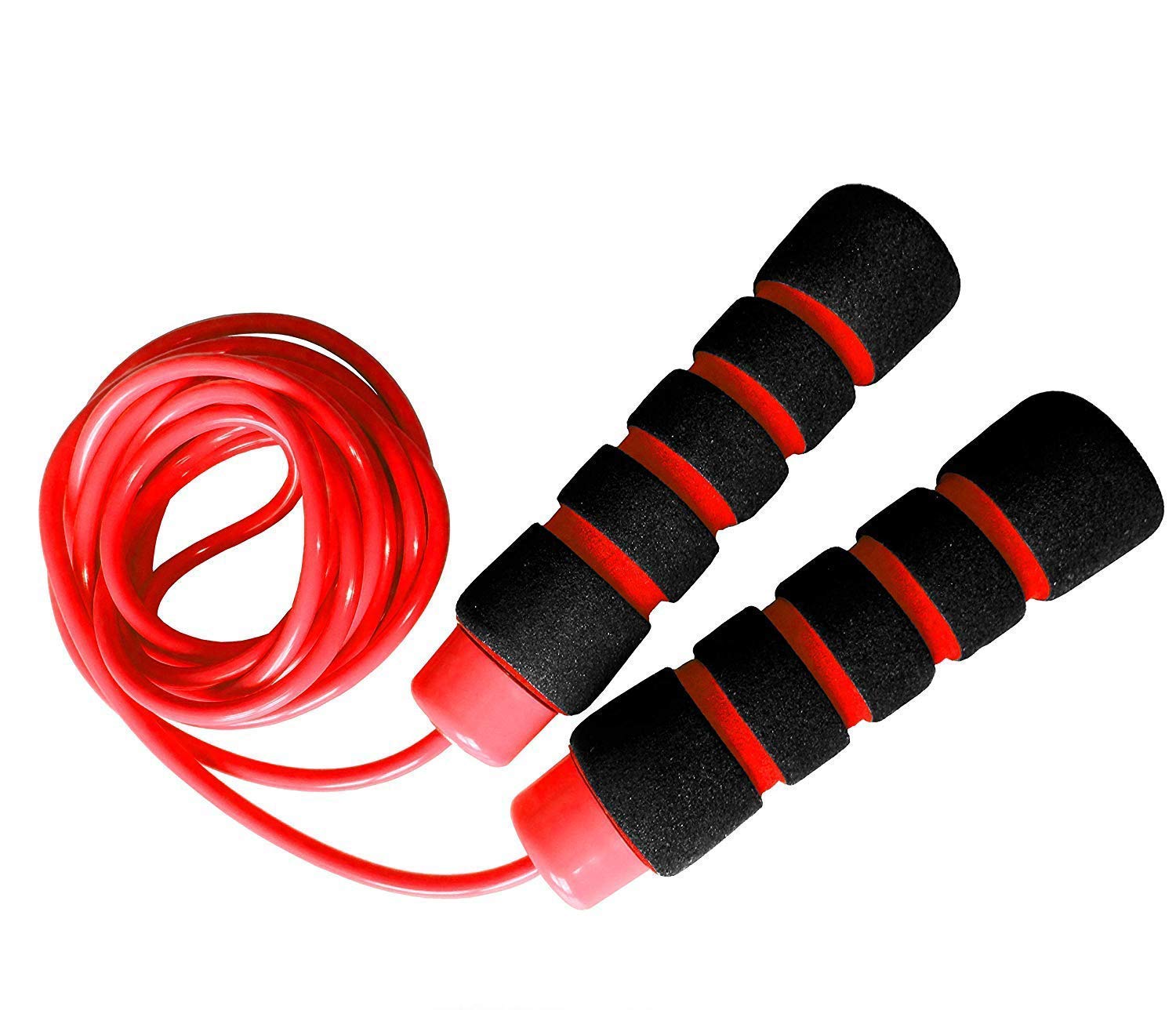 Limm Resistance Bands Set - 3 Heavy Duty Exercise Bands with Red Plastic Jump Rope for Home Workouts, Strength Training, and Fitness | Perfect for Gym, Yoga, and CrossFit Training