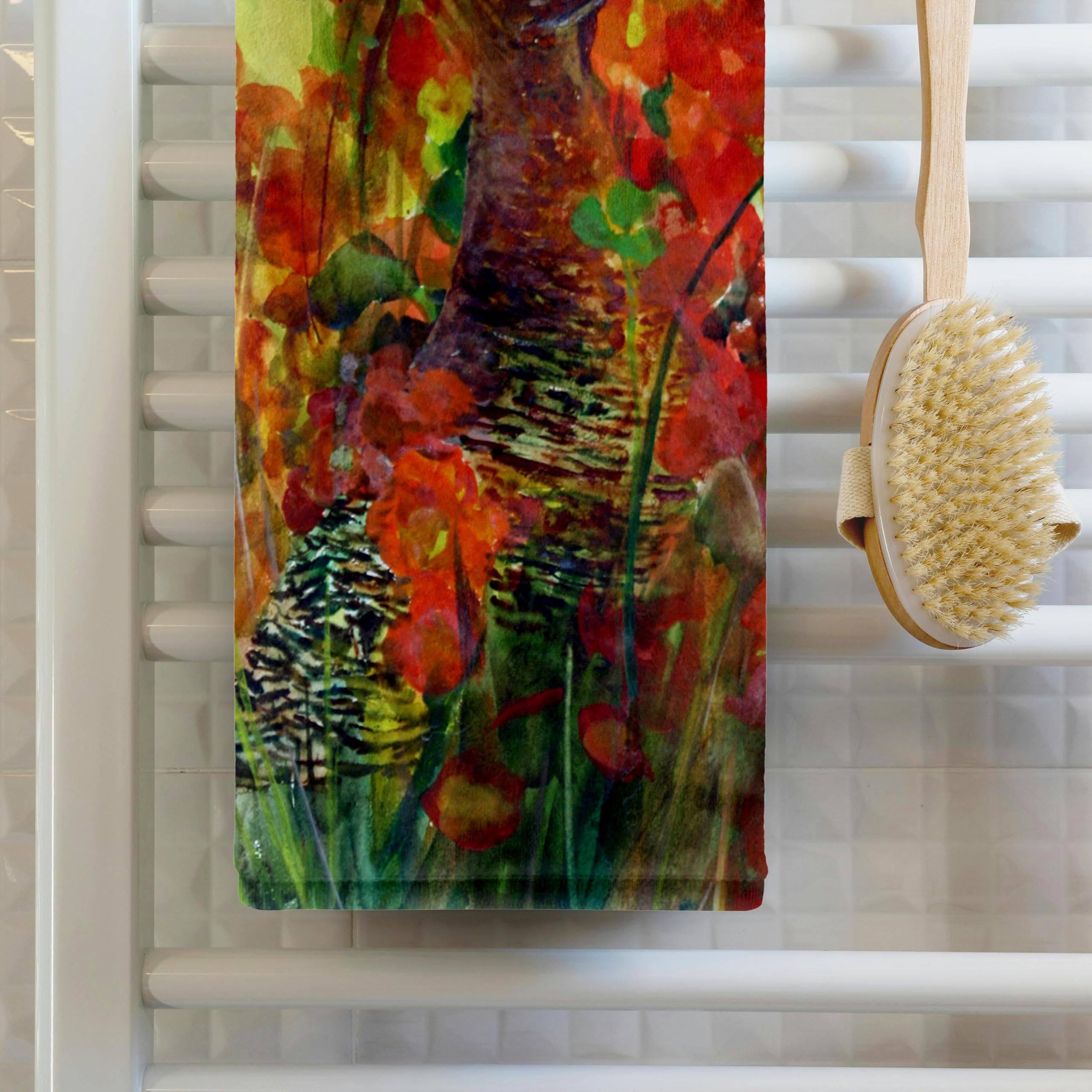 3D Rose Watercolor Grouse Hiding in Grass - 15