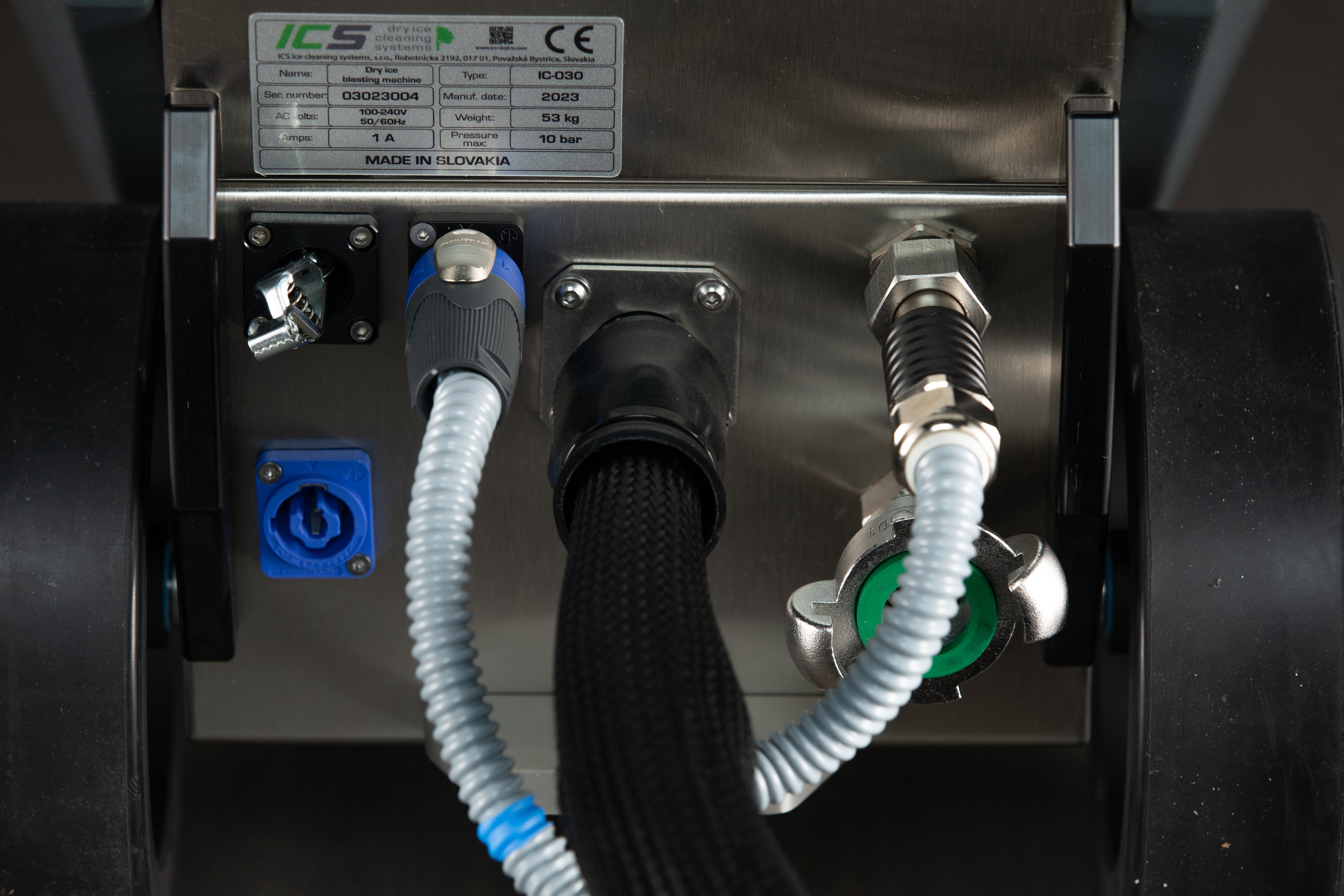 ICS IC 030 Evo II Dry Ice Blasting Machine - Professional Industrial Cleaning Equipment for Automotive, Food Processing & Mold Removal