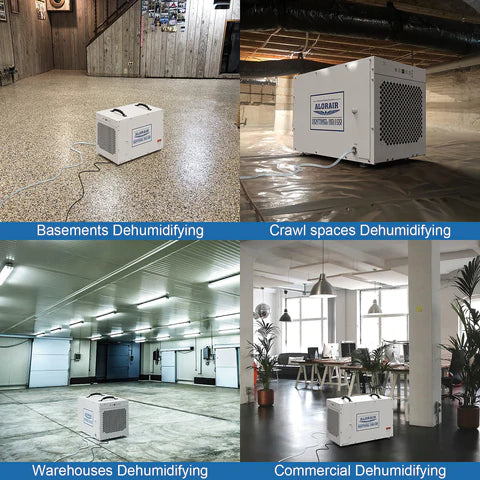 AlorAir Sentinel HDi100 Whole Home Dehumidifier - Powerful 100 Pint Capacity for Basements, Large Rooms & High Humidity Areas - Energy Efficient Moisture Control Solution