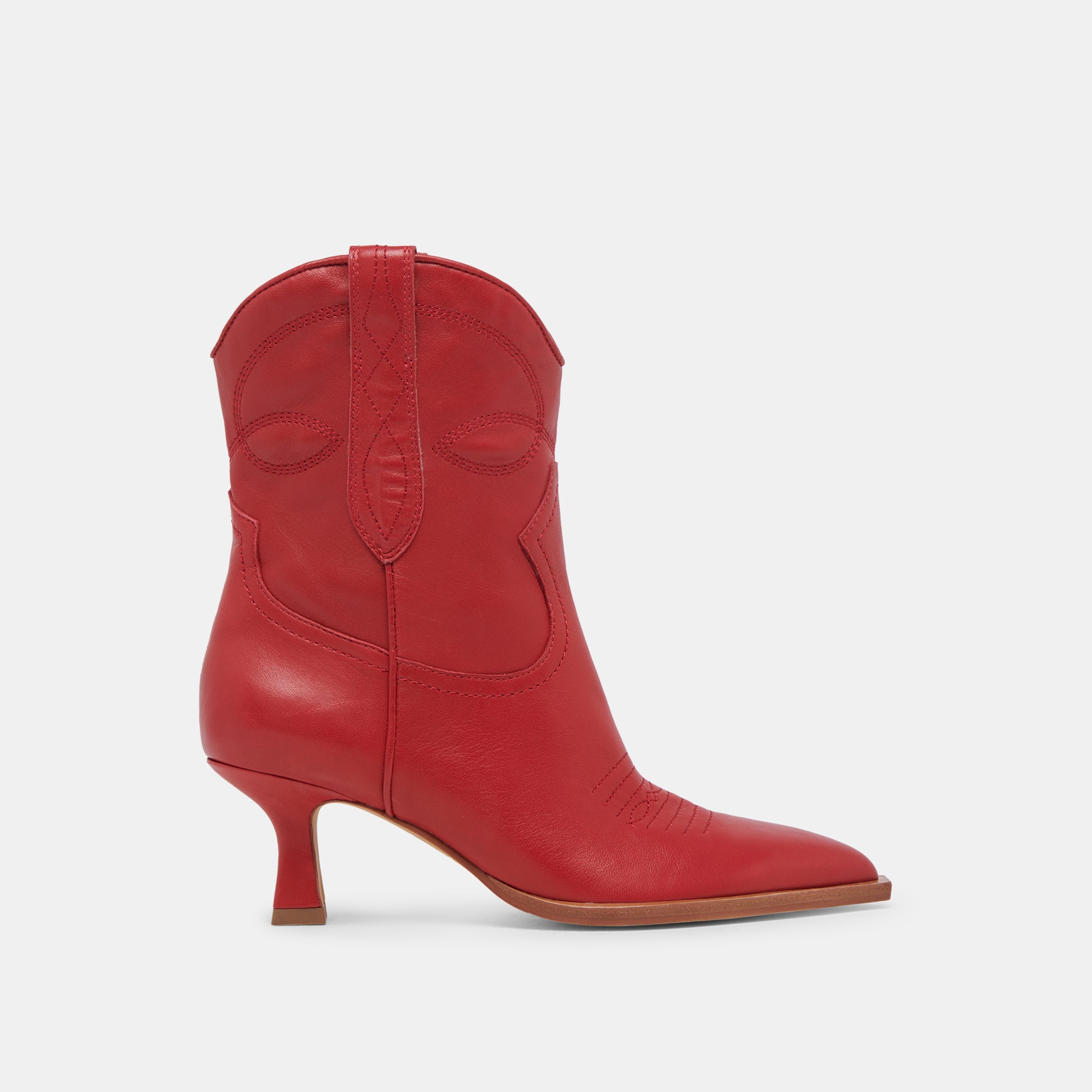 Red Leather Angel Booties for Babies - Soft & Comfortable First Walking Shoes - Perfect for Newborns, Christenings, and Photo Shoots