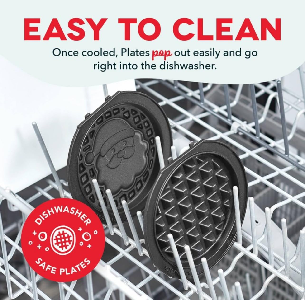 MultiMaker Mini Waffle System with Removable Plates & Storage Case - Perfect for Breakfast, Snacks & Kids Meals | Compact Waffle Maker for Home, Dorm & Travel