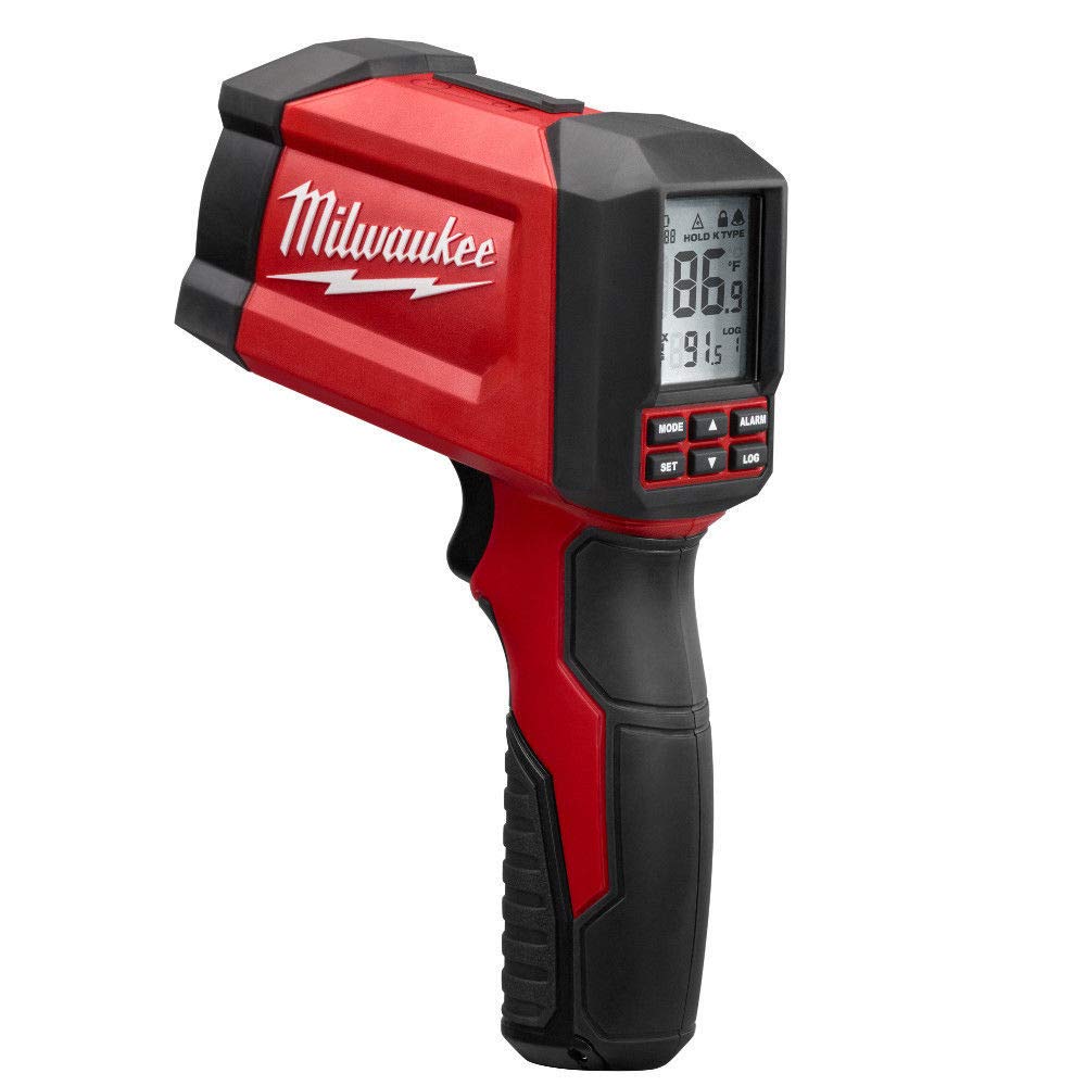 Milwaukee 2269-20 30:1 Infrared Contact Temperature Gun - Digital Laser Thermometer for HVAC, Cooking, Automotive & Industrial Use