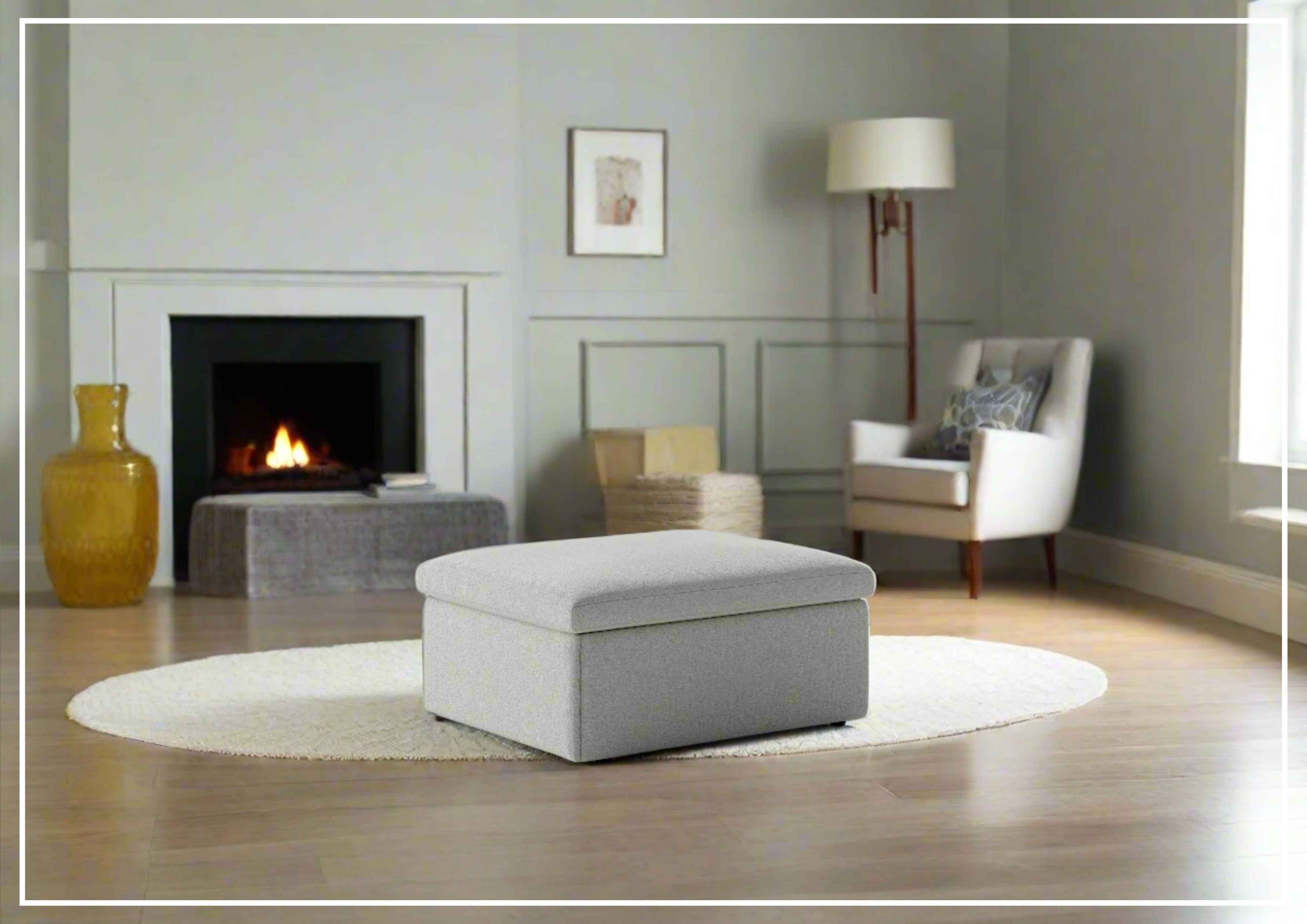 Luonto Otto Cot Size Sleeper Ottoman with Storage Drawer - Convertible Daybed for Guest Room, Nursery & Small Space Living - Perfect for Apartments, Dorms & Home Offices