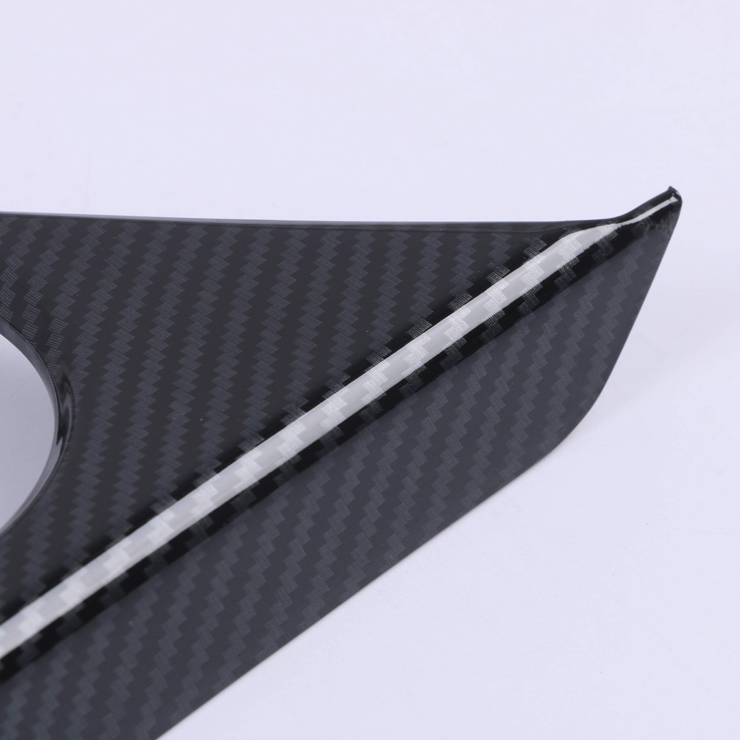 Carbon Fiber Car Cup Holder Panel Cover for Cadillac CT4 2020+ - Inner Front Seat Water Cup Holder Trim, Interior Accessories & Decoration Frame - Perfect for Road Trips & Daily Commutes