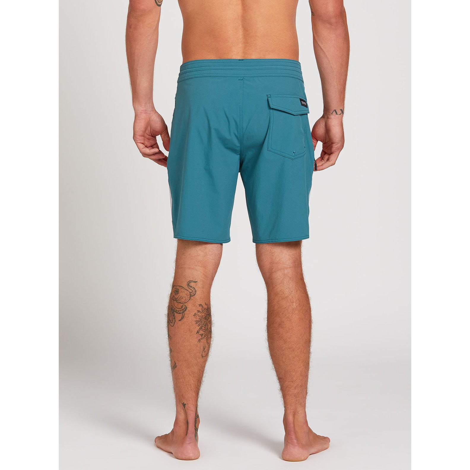 Volcom High Mark Stoneys Boardshorts - Hydro Blue Quick-Dry Swim Trunks for Men | Perfect for Surfing, Swimming & Beach Vacations