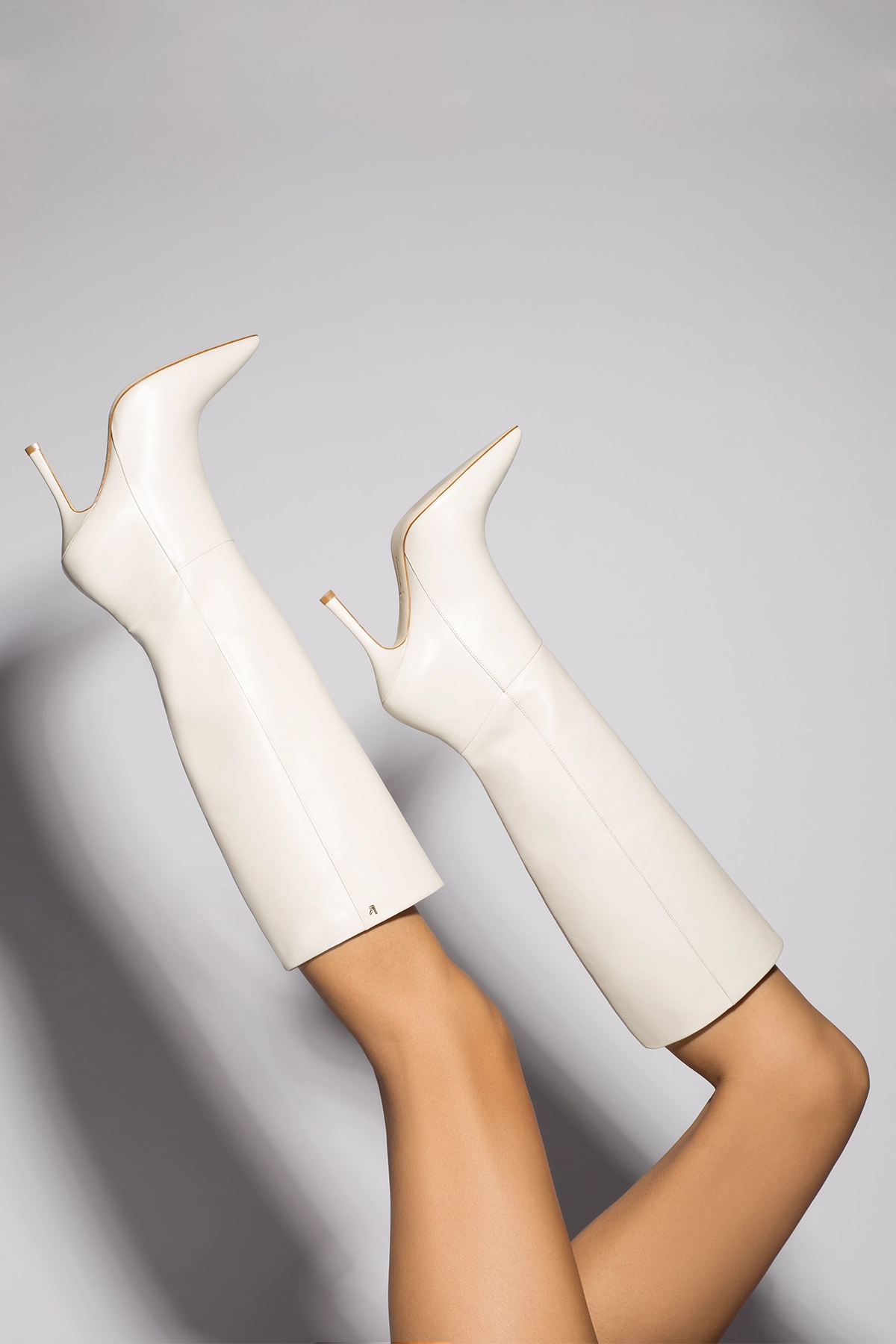 Kate Women's Ivory Leather Boots - Stylish & Comfortable Ankle Booties for Fall, Winter & Casual Outfits | Perfect for Work, Date Night & Everyday Wear
