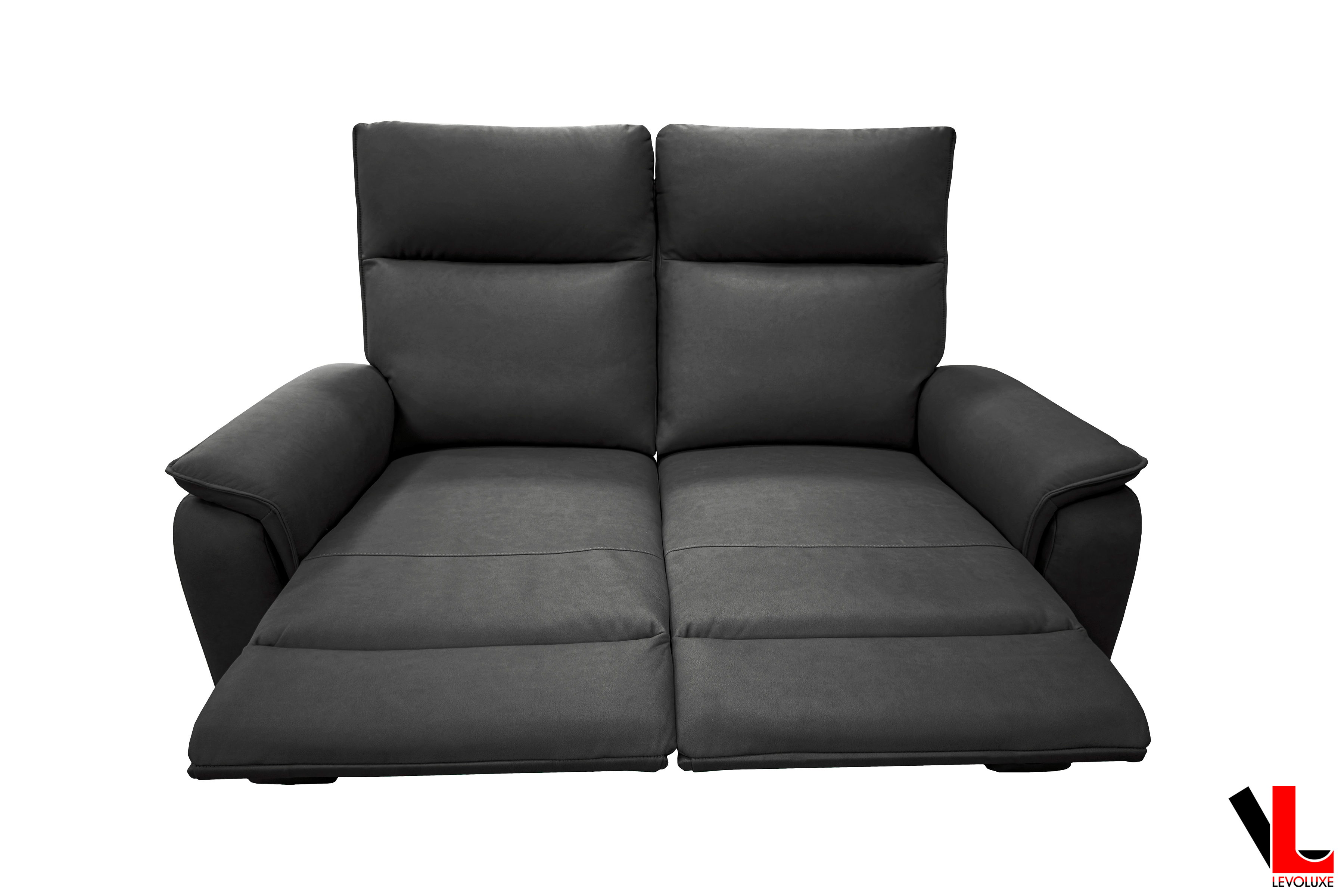 Sereno 3-Piece Reclining Sofa Set with Loveseat and Rocking Chair in Jaxxon Smoke - Modern Living Room Furniture for Home Theater, Family Gatherings & Relaxation