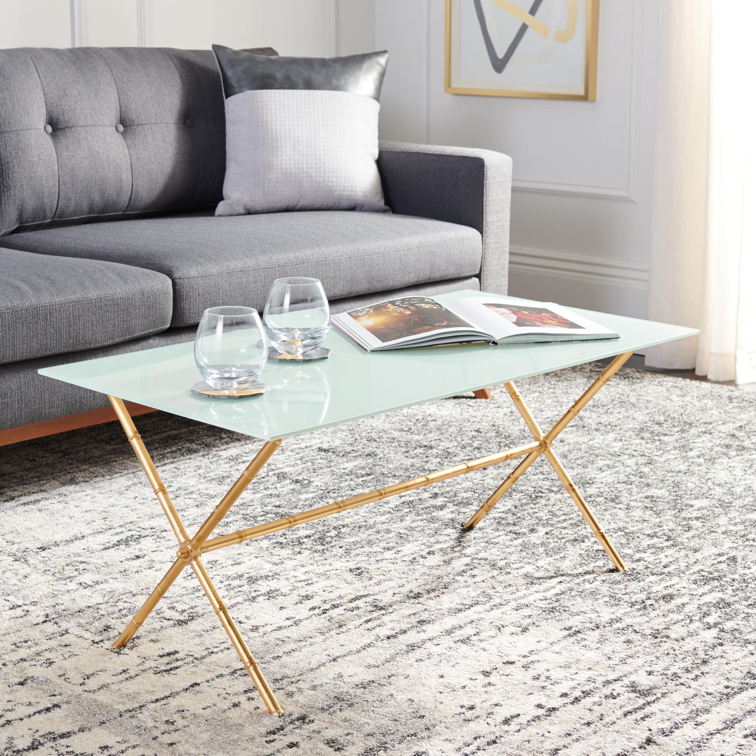SAFAVIEH Brogen Silver Accent Table - Modern Side Table for Living Room, Bedroom & Office Decor - Perfect for Coffee Table, Nightstand or End Table Use