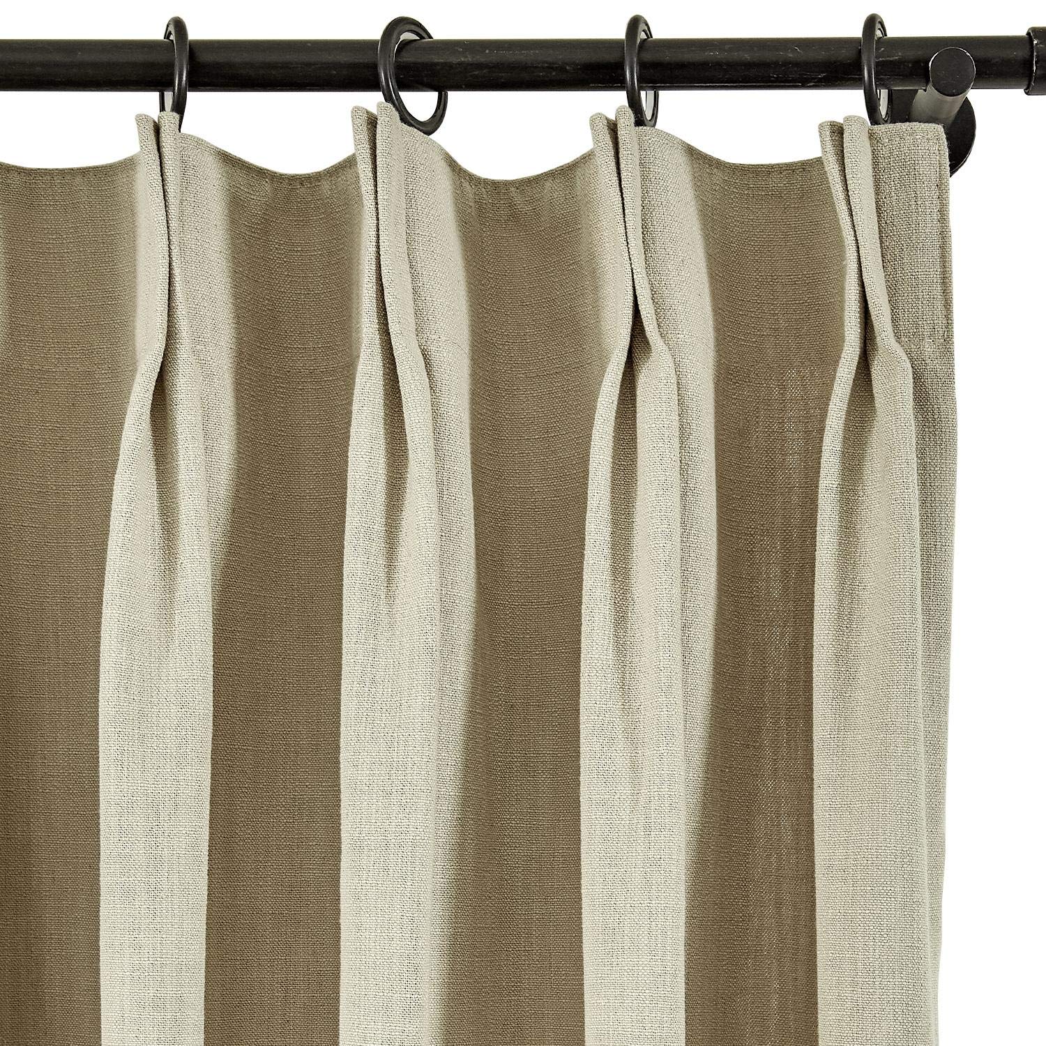 Premium Linen Pinch Pleated Curtains - 100