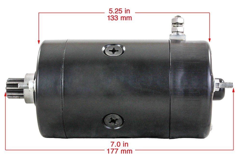 Harley Davidson 88 FLSTC 83 FLT 82-88 FLTC 1340cc Hitachi Type Starter Motor Replacement - Compatible with Touring & Cruiser Models for Smooth Engine Starts