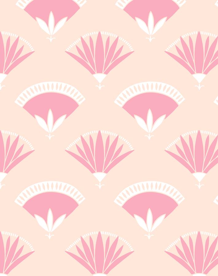 Lotus Papyrus Wallpaper - Peach Floral Peel and Stick Wallpaper for Bedroom, Bathroom, Living Room Decor | Tea Collection