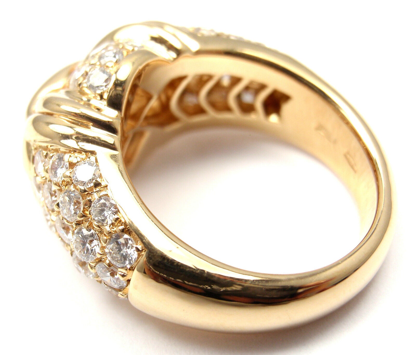 Authentic Bvlgari Bulgari 18K Yellow Gold 2 Carat Diamond Ring for Women - Luxury Jewelry Gift for Anniversary, Engagement & Special Occasions