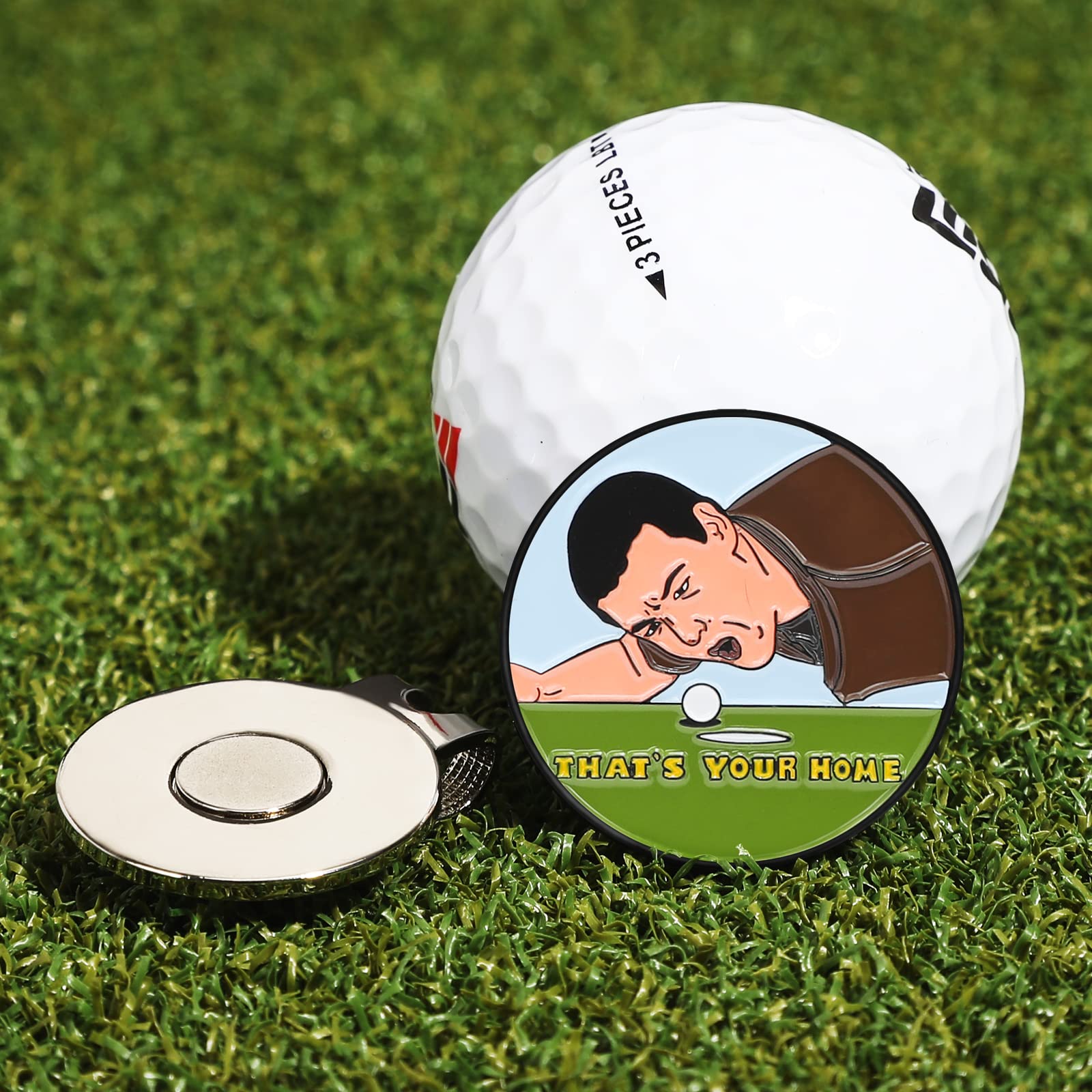 **Magnetic Golf Ball Marker with Hat Clip - Funny & Unique Golf Accessories for Men & Women - Perfect Gift for Golf Lovers - Ideal for Tournaments, Practice & Casual Play**